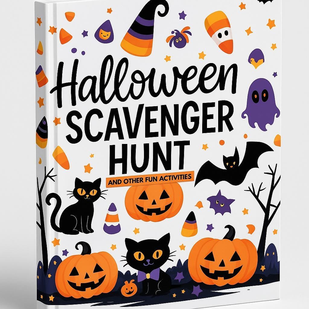 Fun & Spooky Halloween Scavenger Hunt - Printable Game for Kids - Families, Perfect for Parties - Trick-or-Treating Adventures