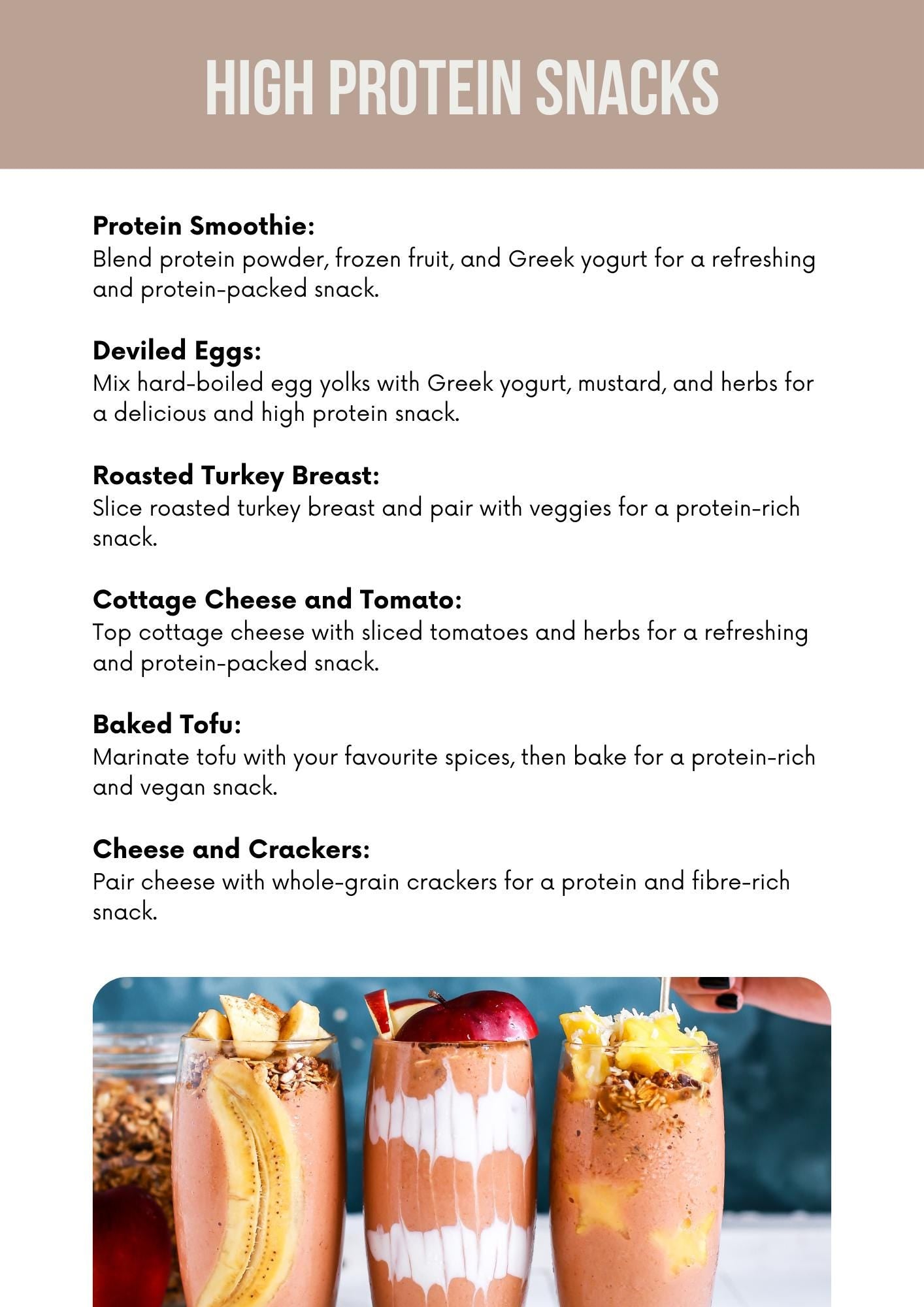 Protein-Packed Snack Ideas - Nutritious & Delicious Treats for Busy Lifestyles - Healthy On-the-Go Options for Post-Workout Fuel