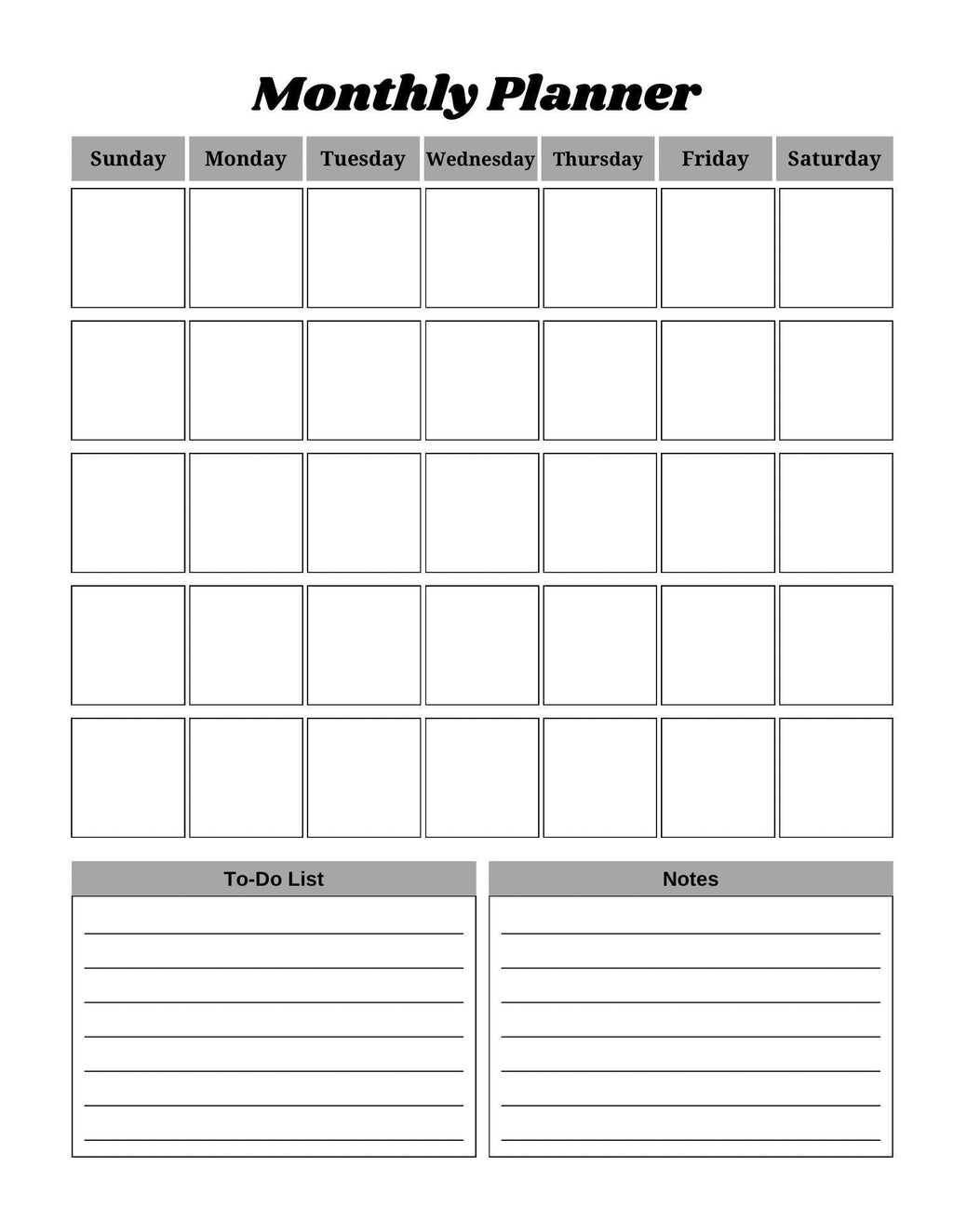 Comprehensive Life Planner Printable for Wellness & Time Management | Daily Weekly Monthly Organizer Goal Setting Tracker PDF