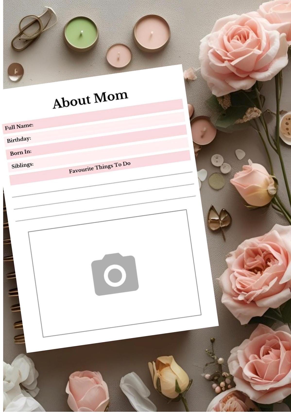 Customizable Baby Memory Book | Document First Year Milestones | Personalized Keepsake for Newborns | Baby Shower Gift