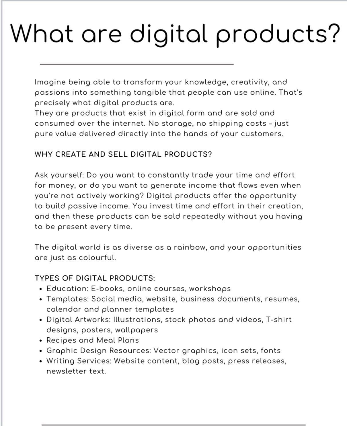 How to design and sell Digital Products