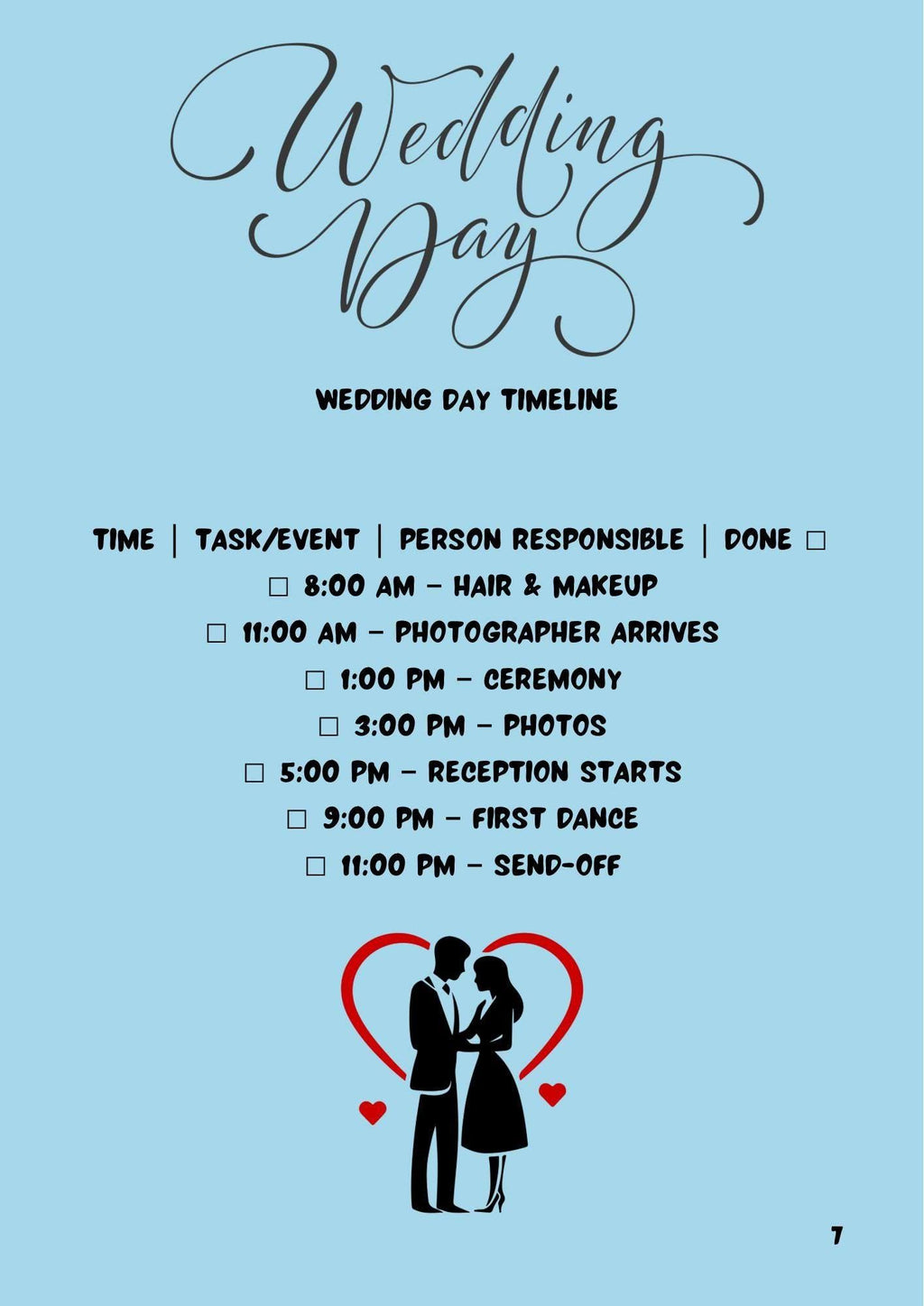 Budget Wedding Planner Elegant Printable for Brides Digital Wedding Checklist PDF
