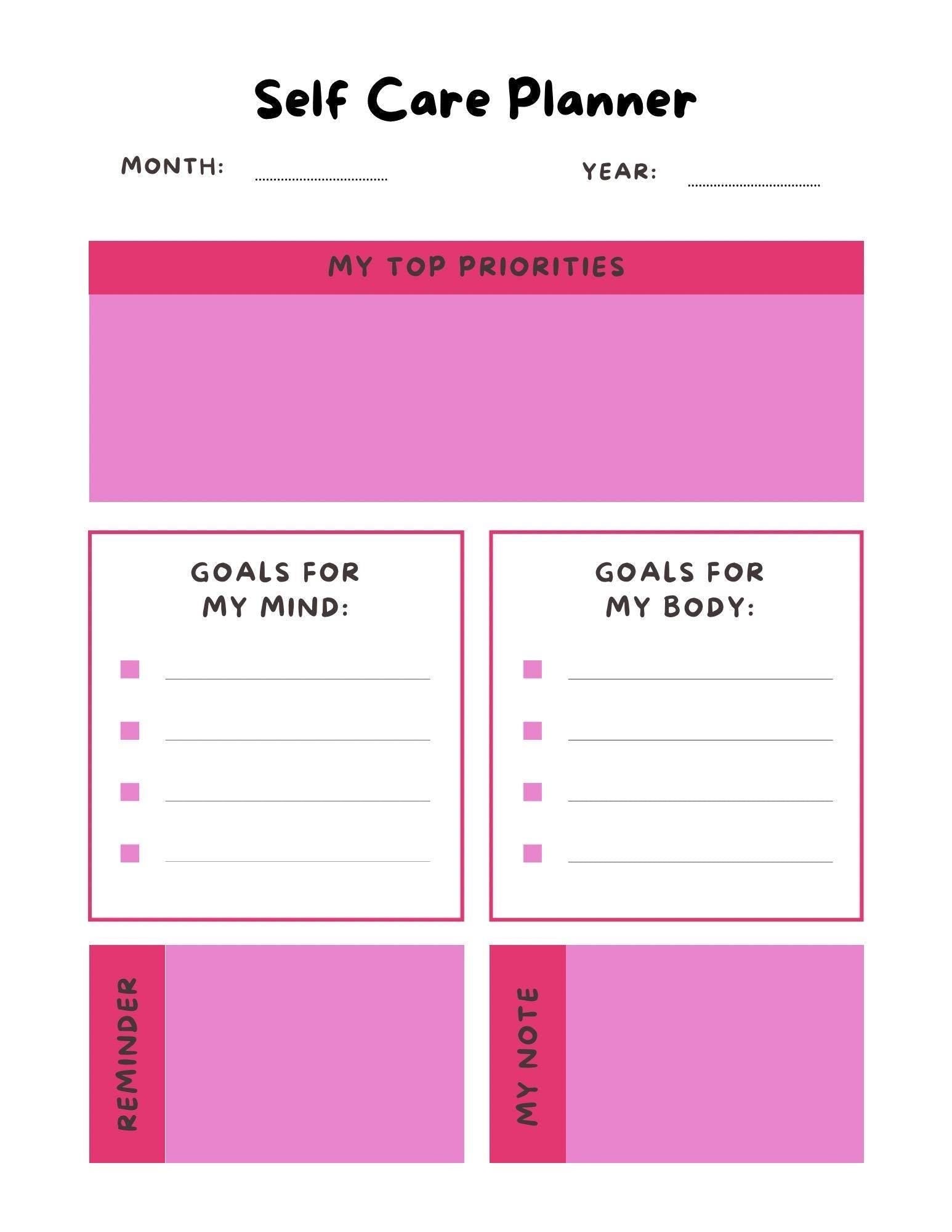 Sacred Self Care Journal for Reflection, Healing, and Growth - Wellness Planner with Affirmations, Mood Trackers, and Check-ins