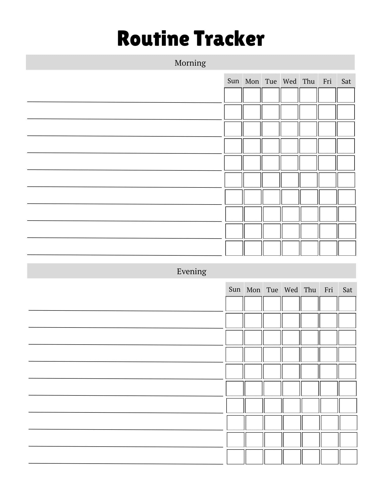 Daily Self Care Planner Mood Tracker | Wellness & Mindfulness Journal PDF for Mental Health | Printable Habit - Gratitude Tracker for