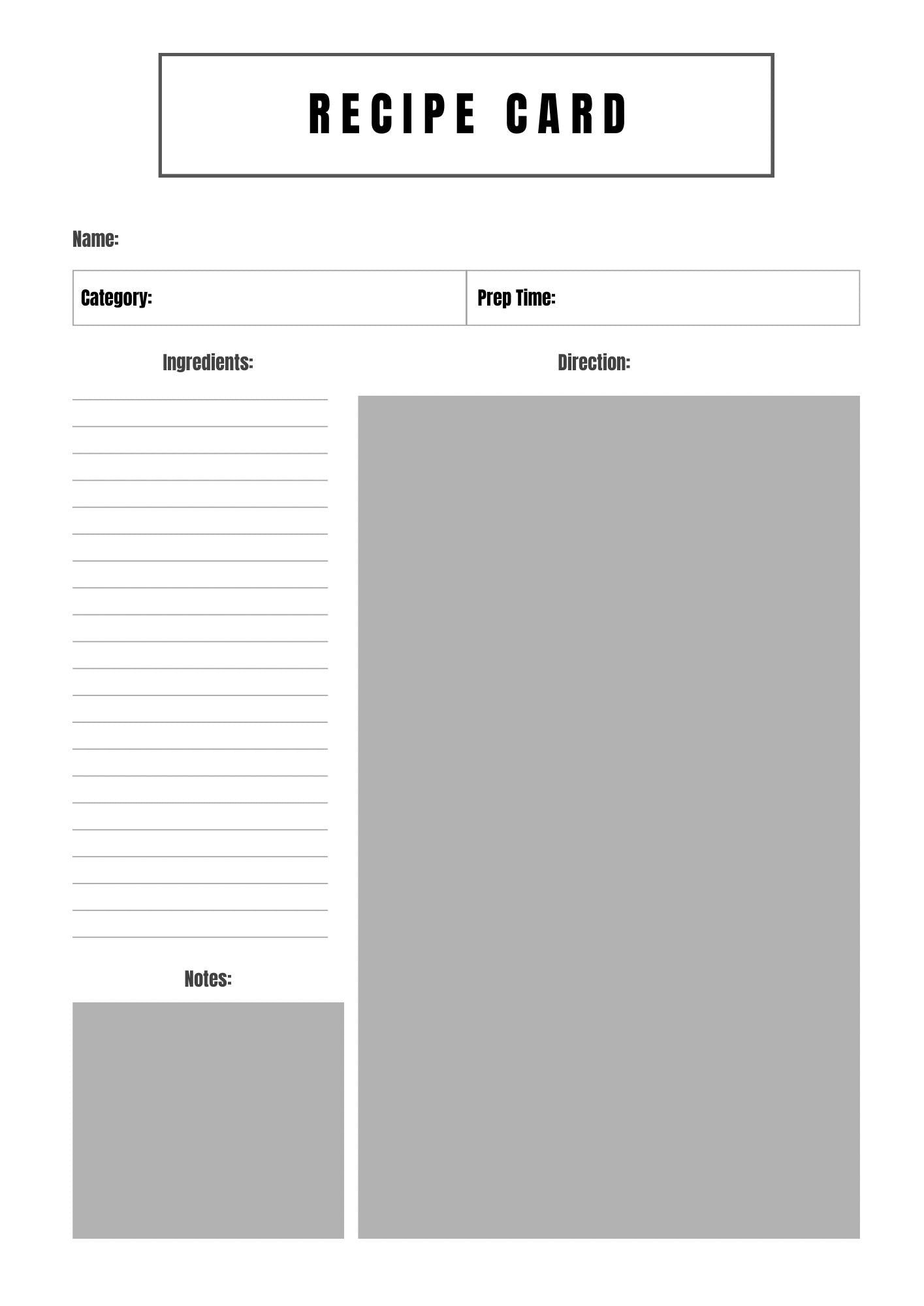 Recipe Cards Bundle