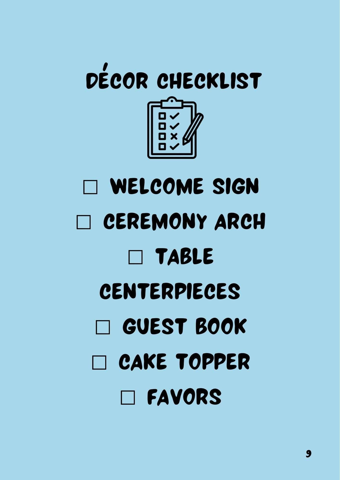 Budget Wedding Planner Elegant Printable for Brides Digital Wedding Checklist PDF