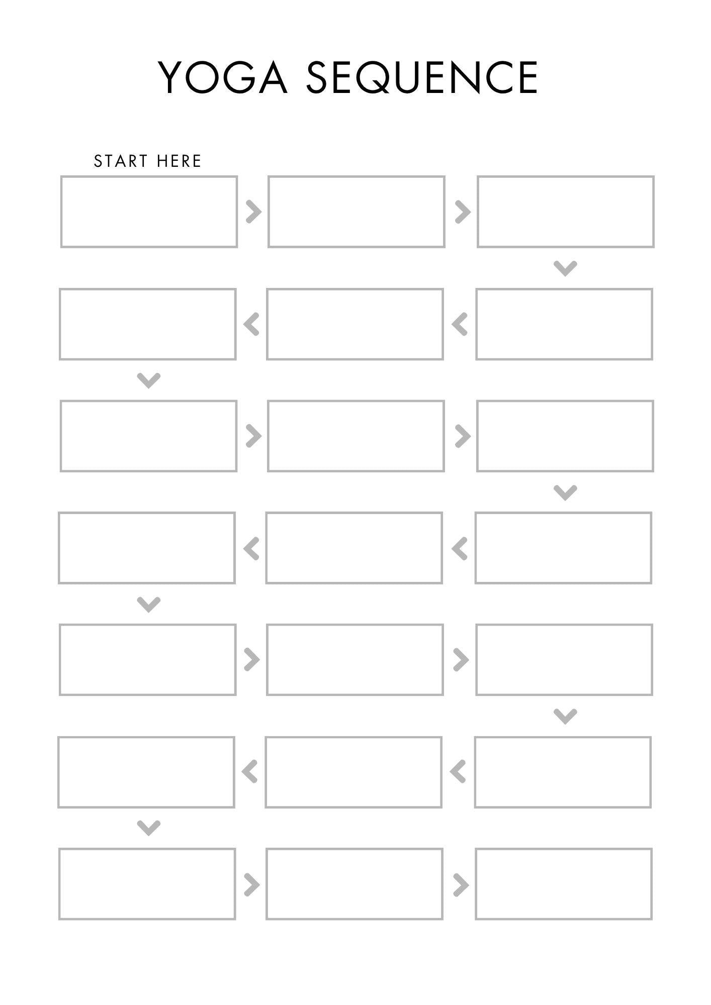 Yoga Planner Printable | Daily Practice Log, Pose & Sequence Planner, Yoga Journal, Routine Tracker | Instant Access Digital Download