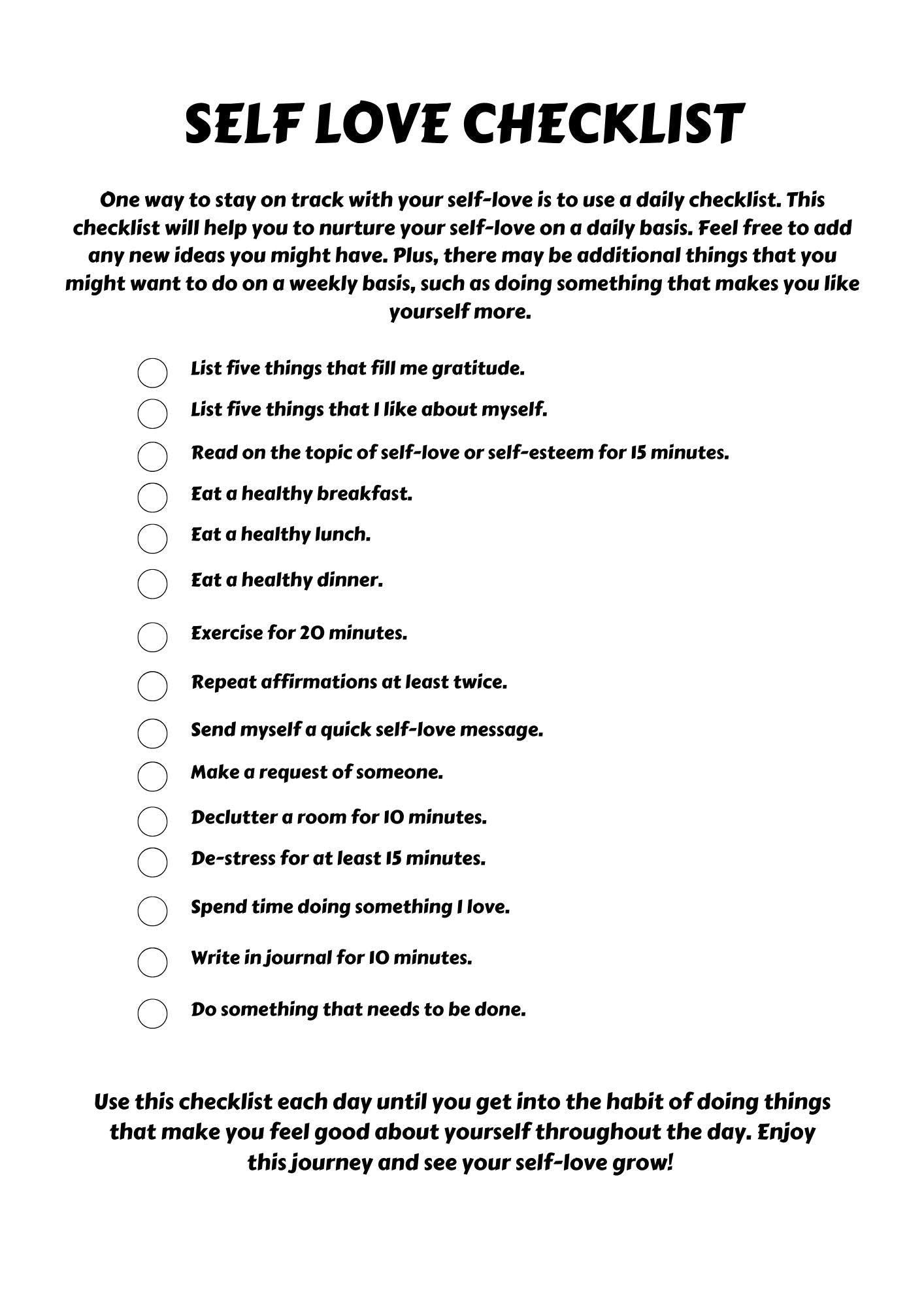 Empower Your Mind & Soul With Daily Self-Love Planner | Gratitude Journal - Affirmations PDF | Mental Health Tracker - Self Care Kit