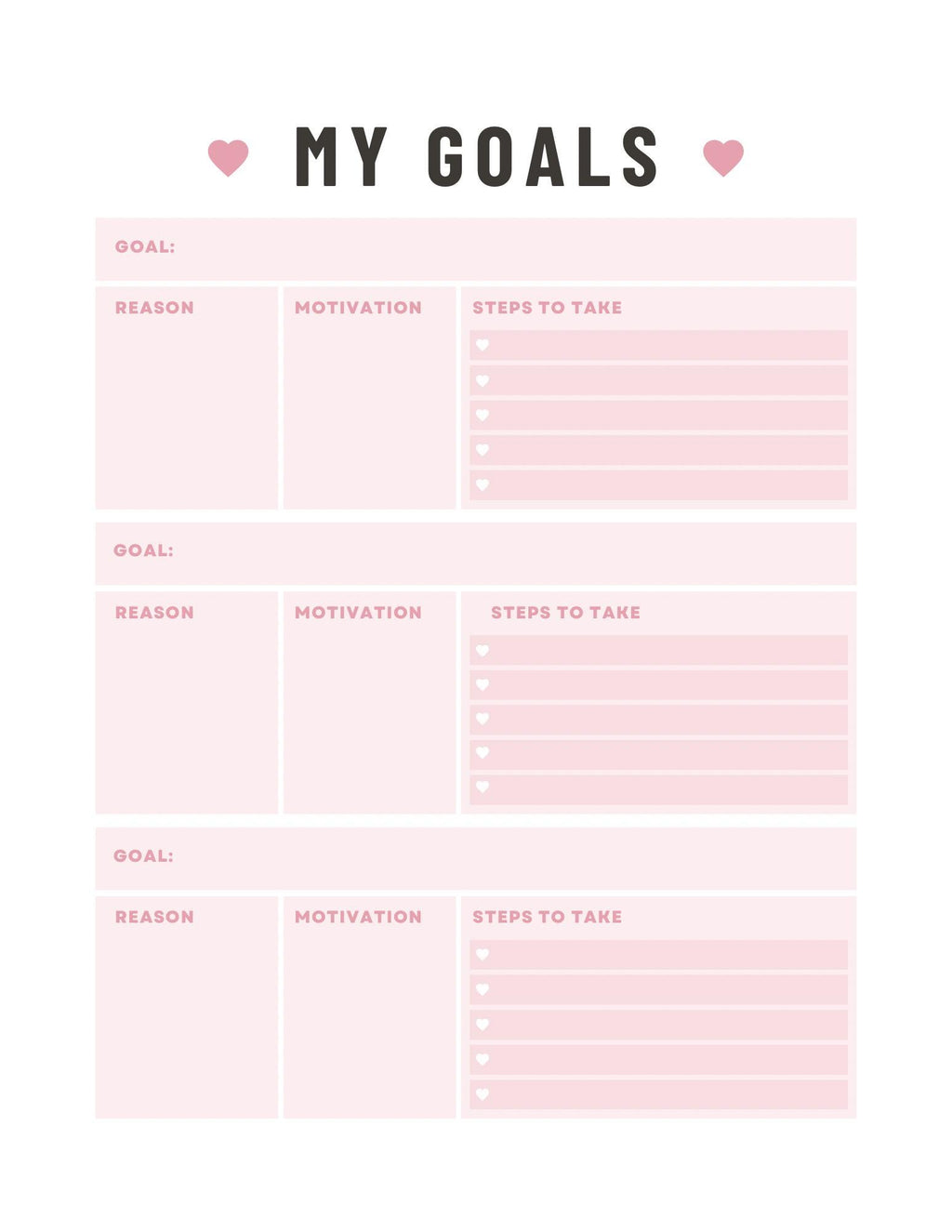 Ultimate Goal Planner Kit | SMART Goals, Vision Board, Action Plan | PDF Download - Goal Setting Workbook & Productivity Tracker - Digital