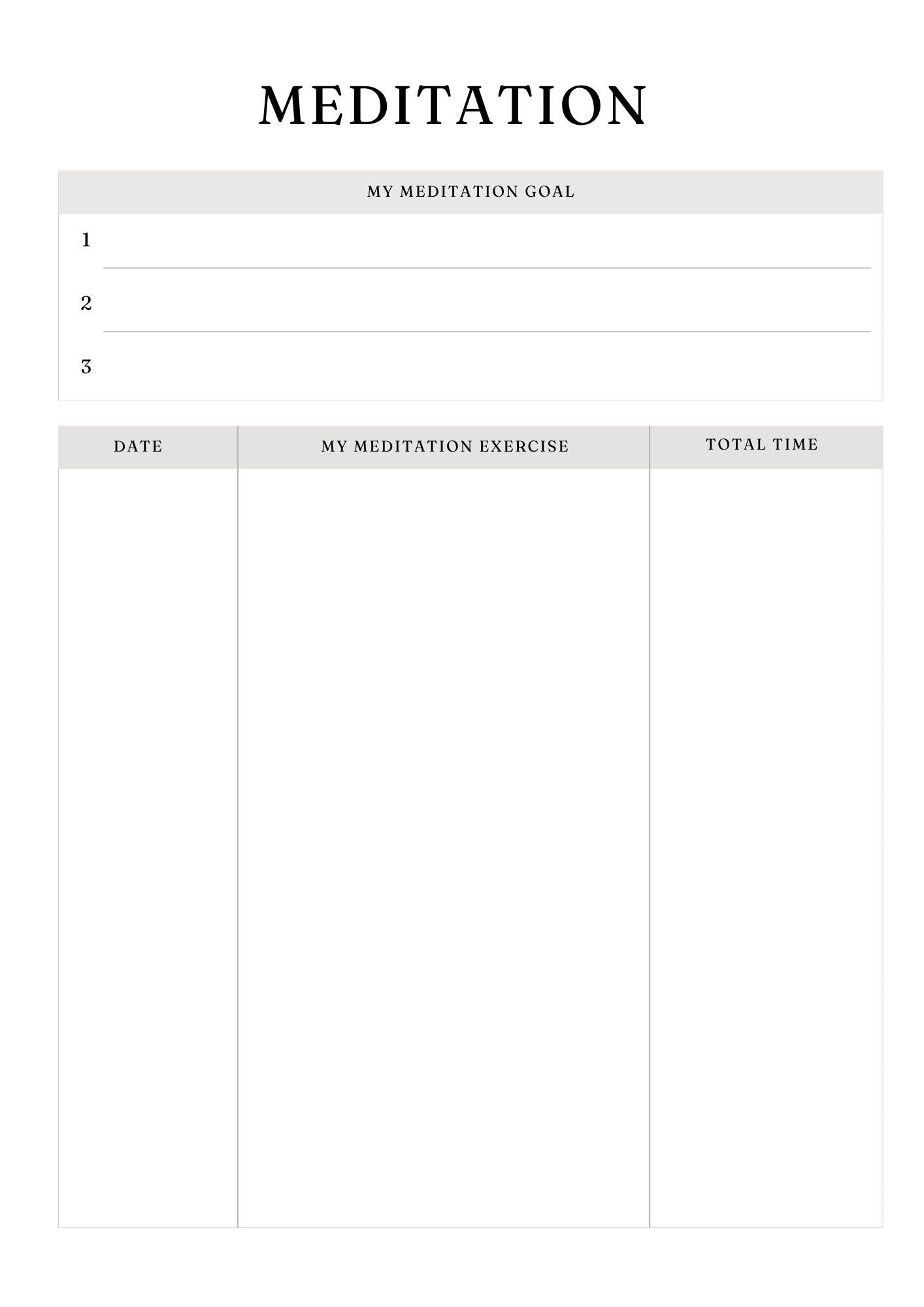 Yoga Session Log Printable Tracker to Enhance Practice & Track Progress | Mindful Reflection, Goal Setting, Poses - More