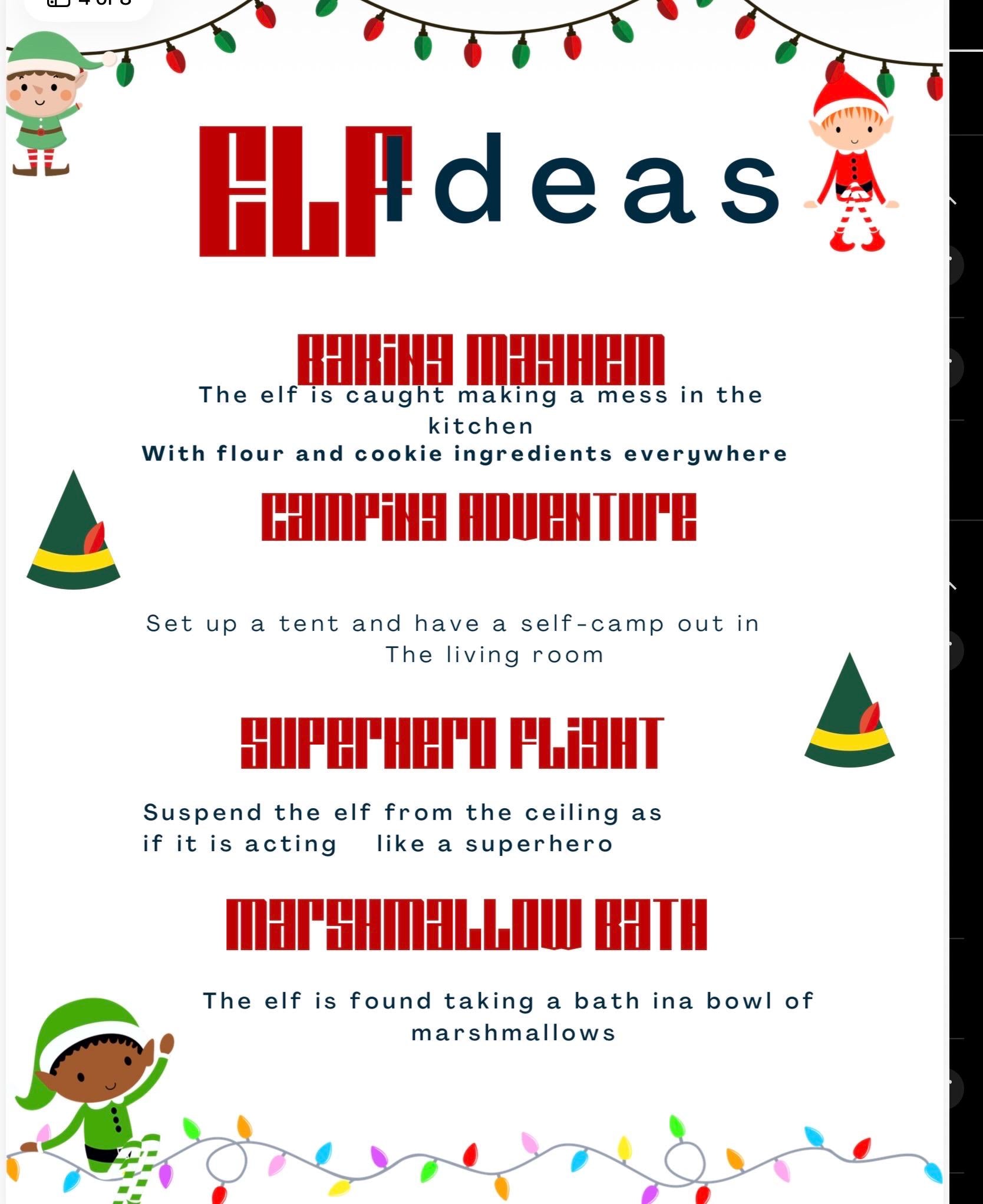 Christmas Elf Ideas PDF Pack: 25 Creative and Funny Elf on the Shelf Scenarios for Kids | Instant Download | Stress-Free Holiday Magic
