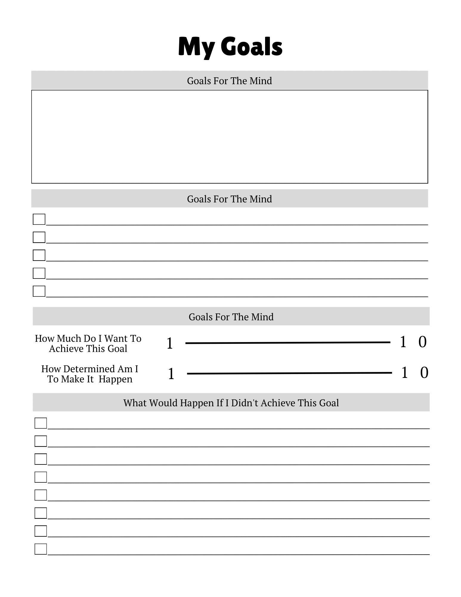 Daily Self Care Planner Mood Tracker | Wellness & Mindfulness Journal PDF for Mental Health | Printable Habit - Gratitude Tracker for