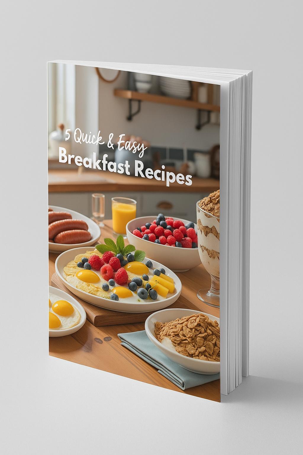 Delicious Healthy Breakfast Recipes | Easy Meal Prep Ideas for Kids & Adults - Nutritious Start to Your Day - Digital Download