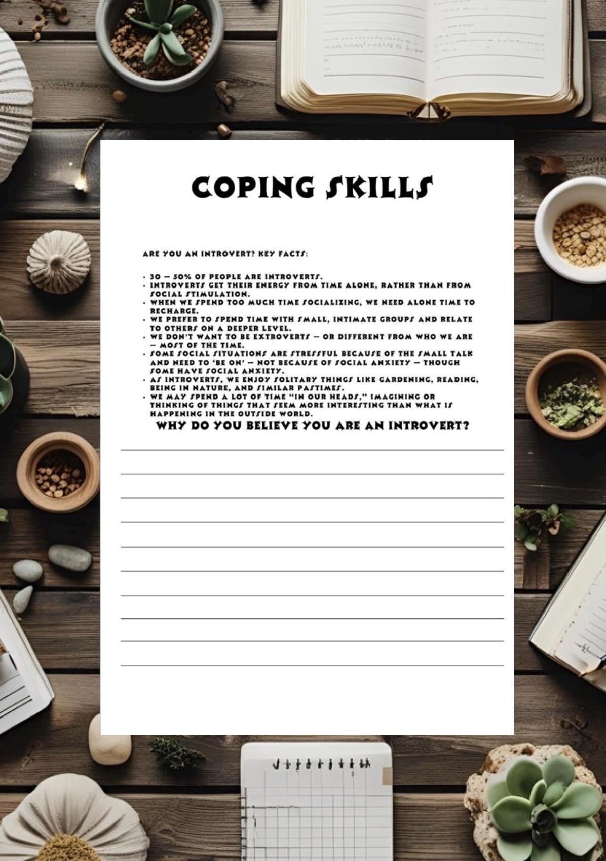 Self-Reflection & Quiet Time Journal for Introverts | Mindful Solitude Tracker | Printable PDF for Self-Discovery and Personal Growth