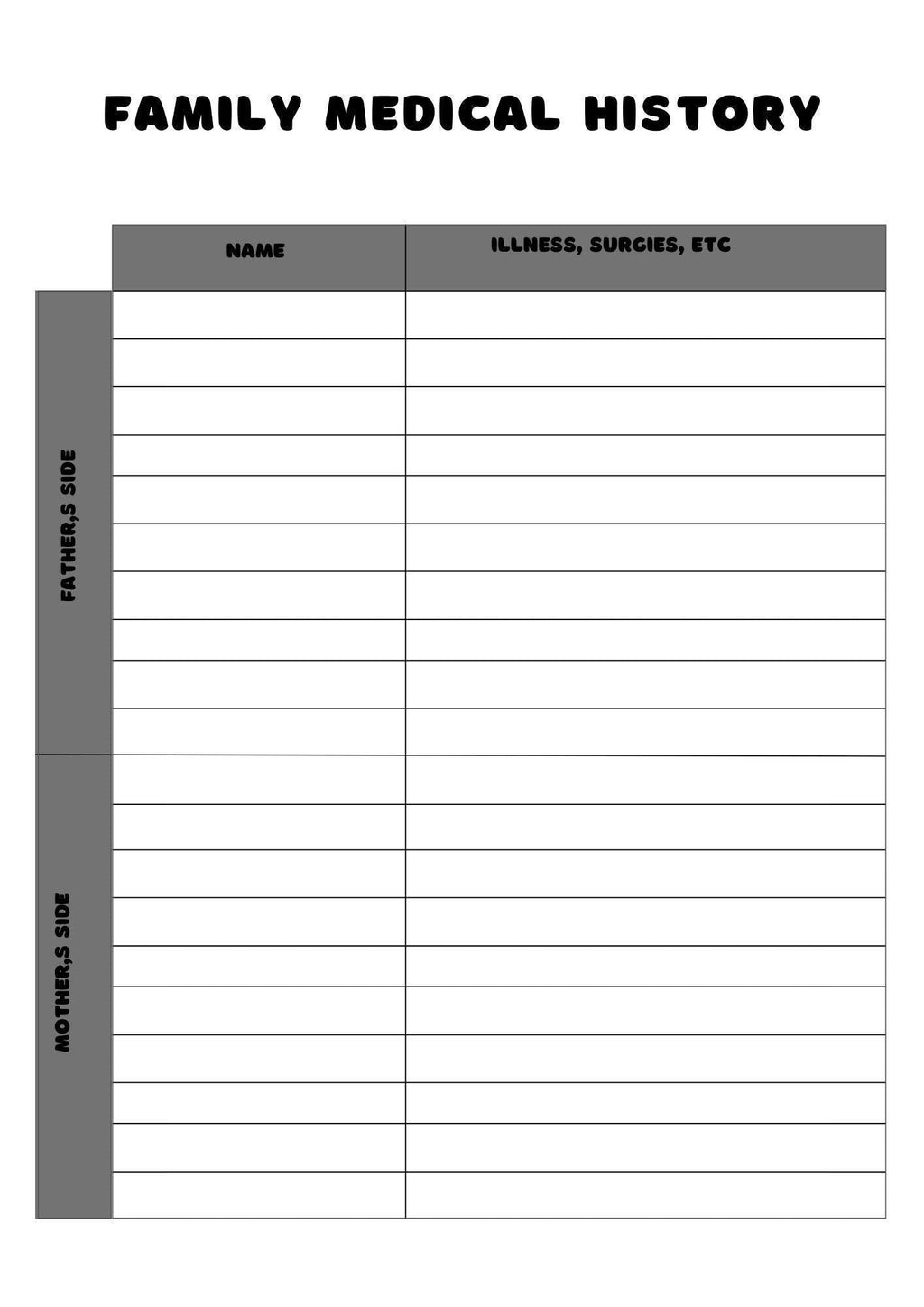 Health Journal & Blood Sugar Tracker | Digital Download Planner for Managing Medical Information, Glucose Levels, - Wellness Goals