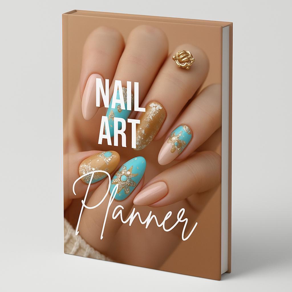 Nail Art Planner for Designs and Color Palettes - Organize Ideas, Materials, Pricing - Professional and Beginner Friendly
