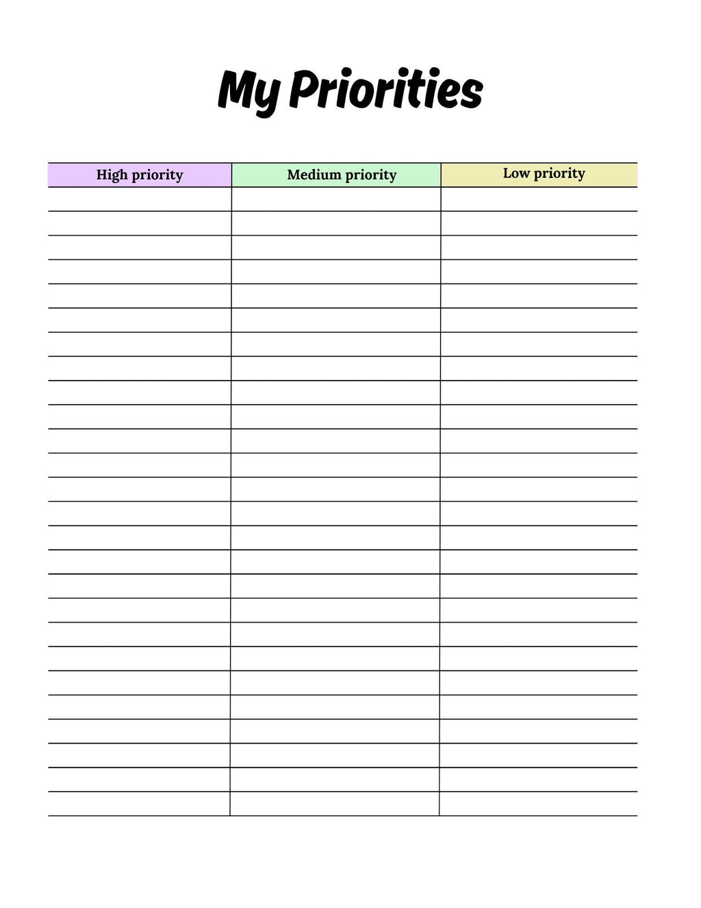 ADHD All-in-One Planner | Daily, Weekly, Monthly Planning, Goal Setting, Habit Tracking | Boost Productivity | Printable Download