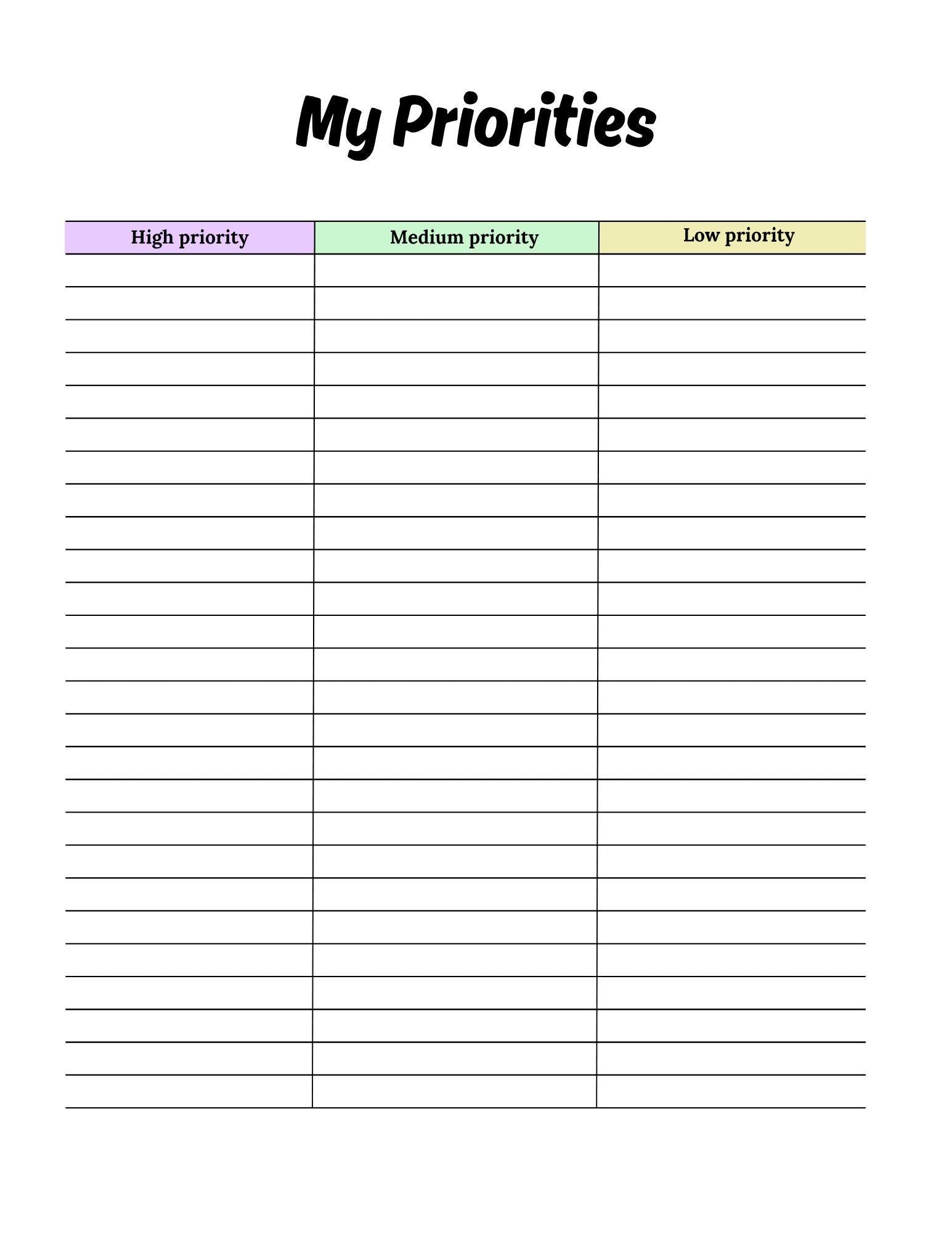 ADHD All-in-One Planner | Daily, Weekly, Monthly Planning, Goal Setting, Habit Tracking | Boost Productivity | Printable Download