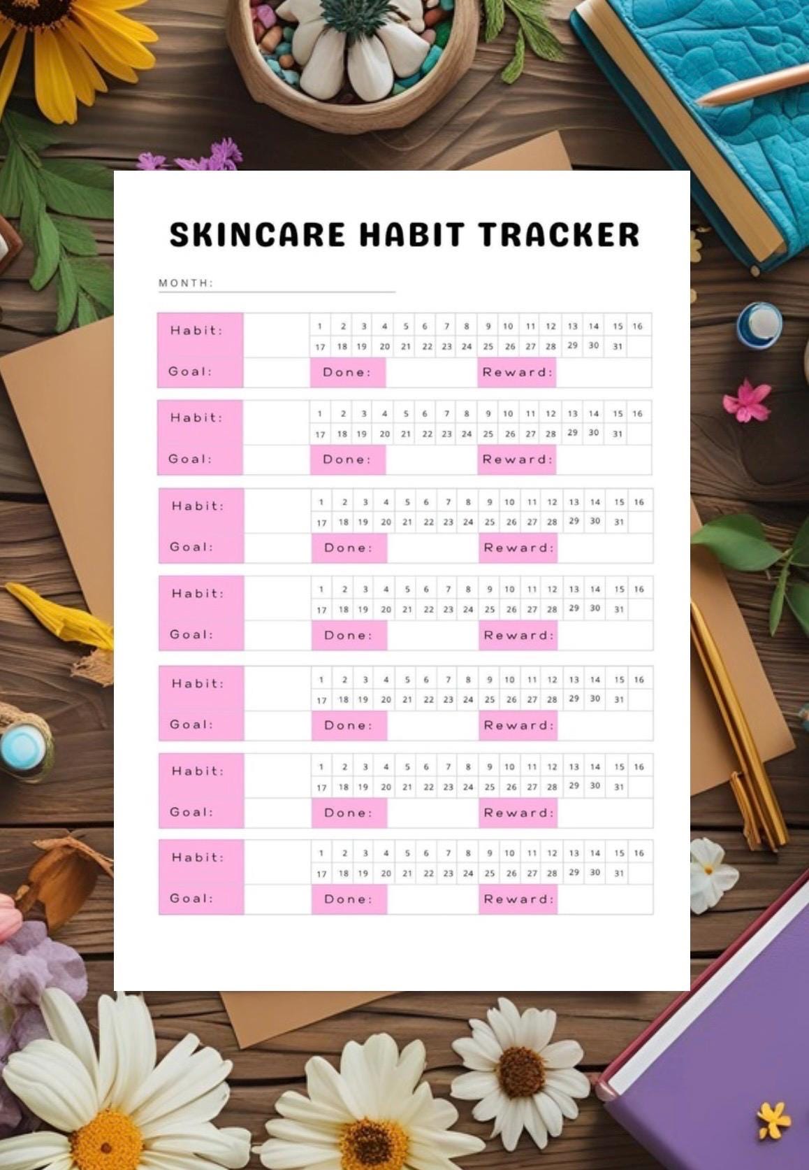 Self-Care Planner | Mental Health Tracker & Wellness Guide for Daily Self Care and Balance - Beautifully Designed Tracker for Wellbeing