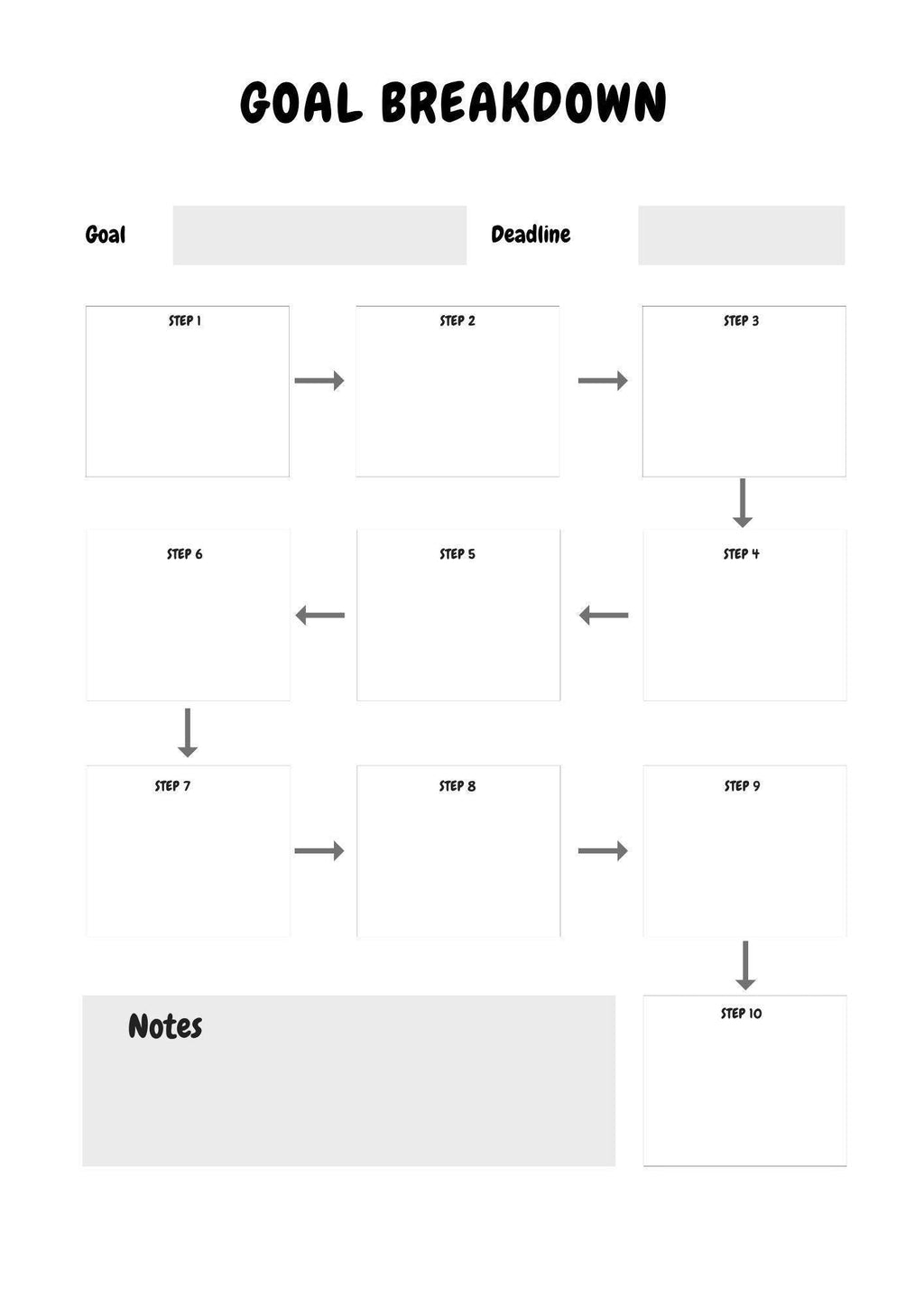 Fitness Goal Crusher Printable Planner - Motivate, Track Progress, Stay Organized - Instant Download