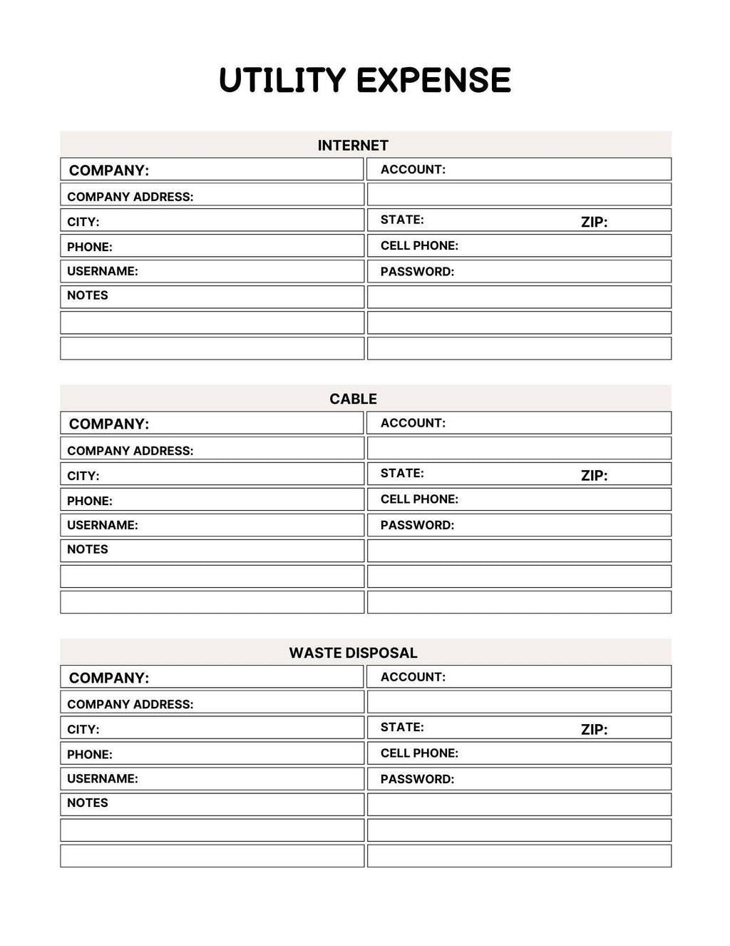 Home Maintenance Planner | Printable Organizer for Maintenance, Repairs & Projects - Instant Download