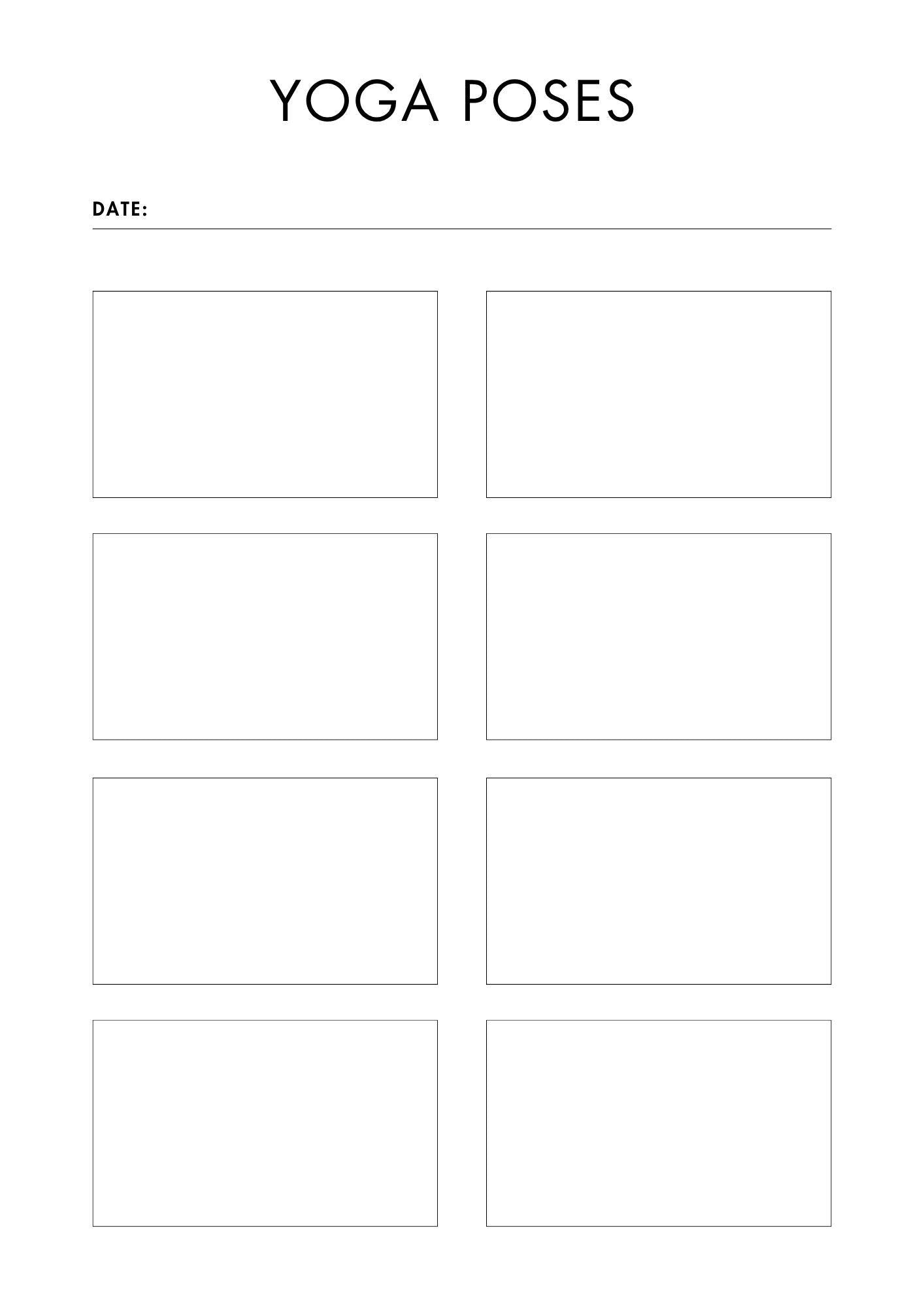 Yoga Planner Printable | Daily Practice Log, Pose & Sequence Planner, Yoga Journal, Routine Tracker | Instant Access Digital Download