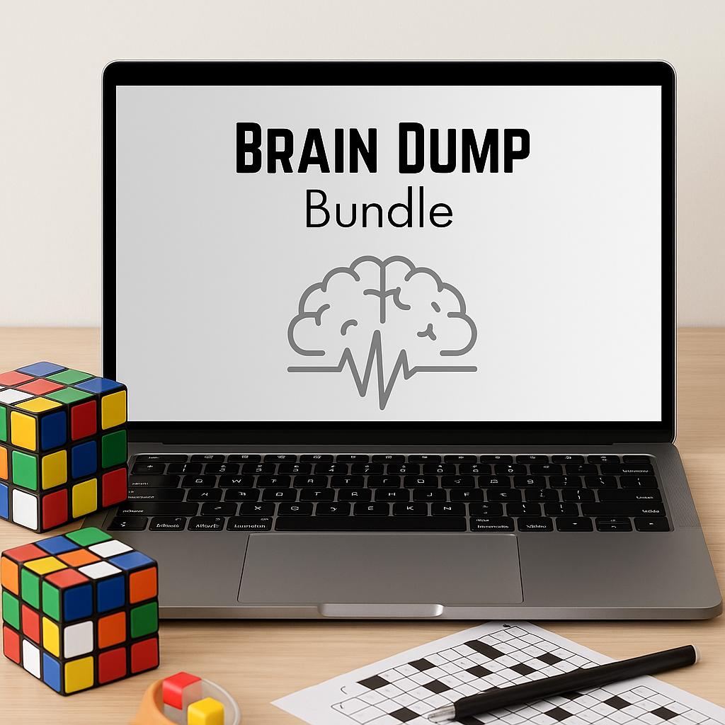 Clear Your Mind: Brain Dump & Focus Planner Bundle | Organize Thoughts, Boost Productivity | Instant Download