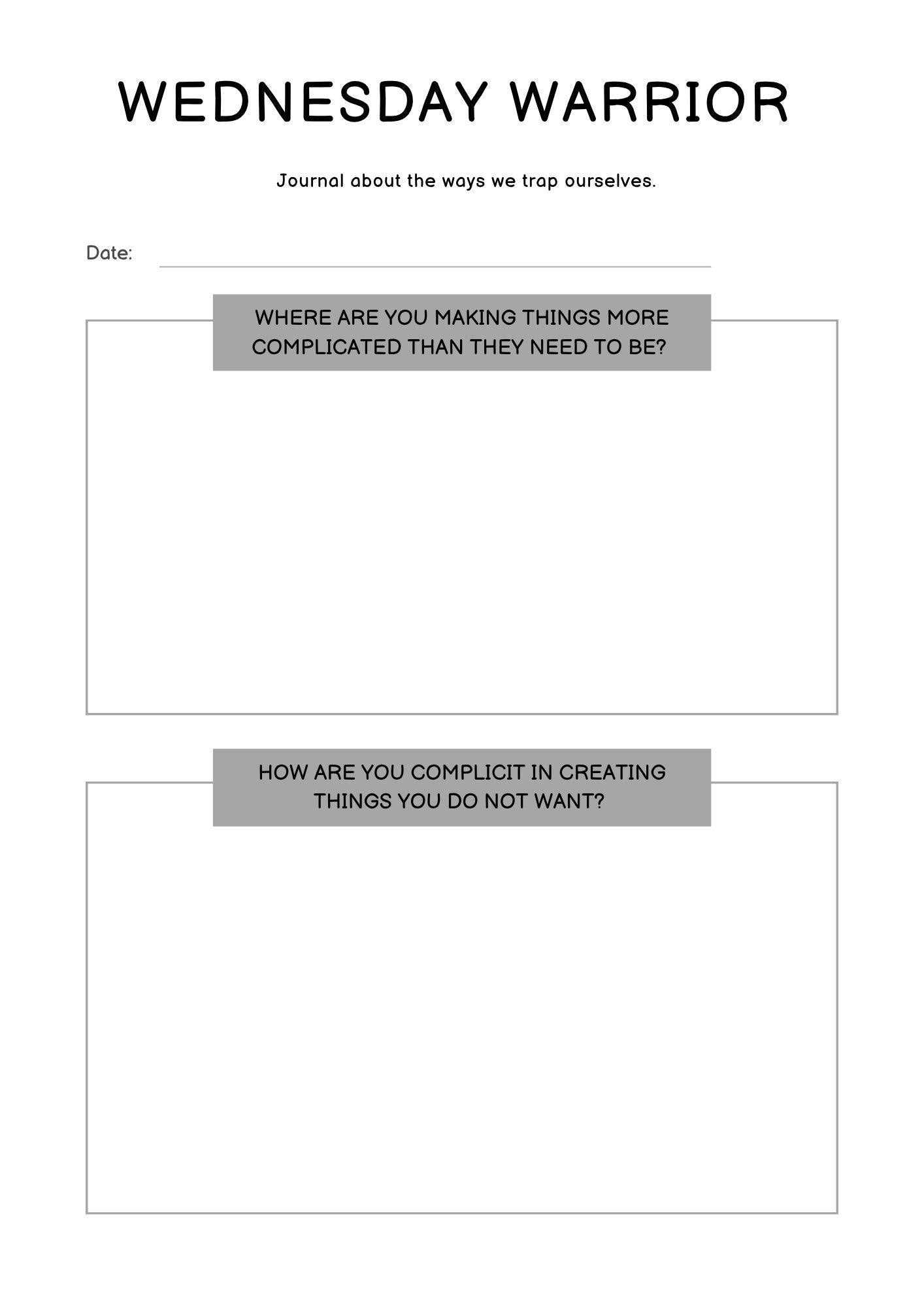 Printable Journaling Planner | Daily Reflection, Goal Setting & Mindfulness | Guided Prompts | Instant Download | Undated PDF
