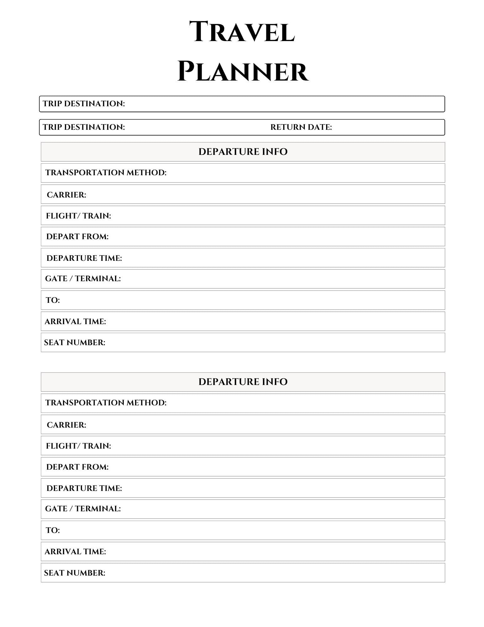 2025 Travel Planner | Ultimate Organizer & Journal | Adventure Awaits | Budget Tracker | Gift for Travelers | Eco-Friendly Materials