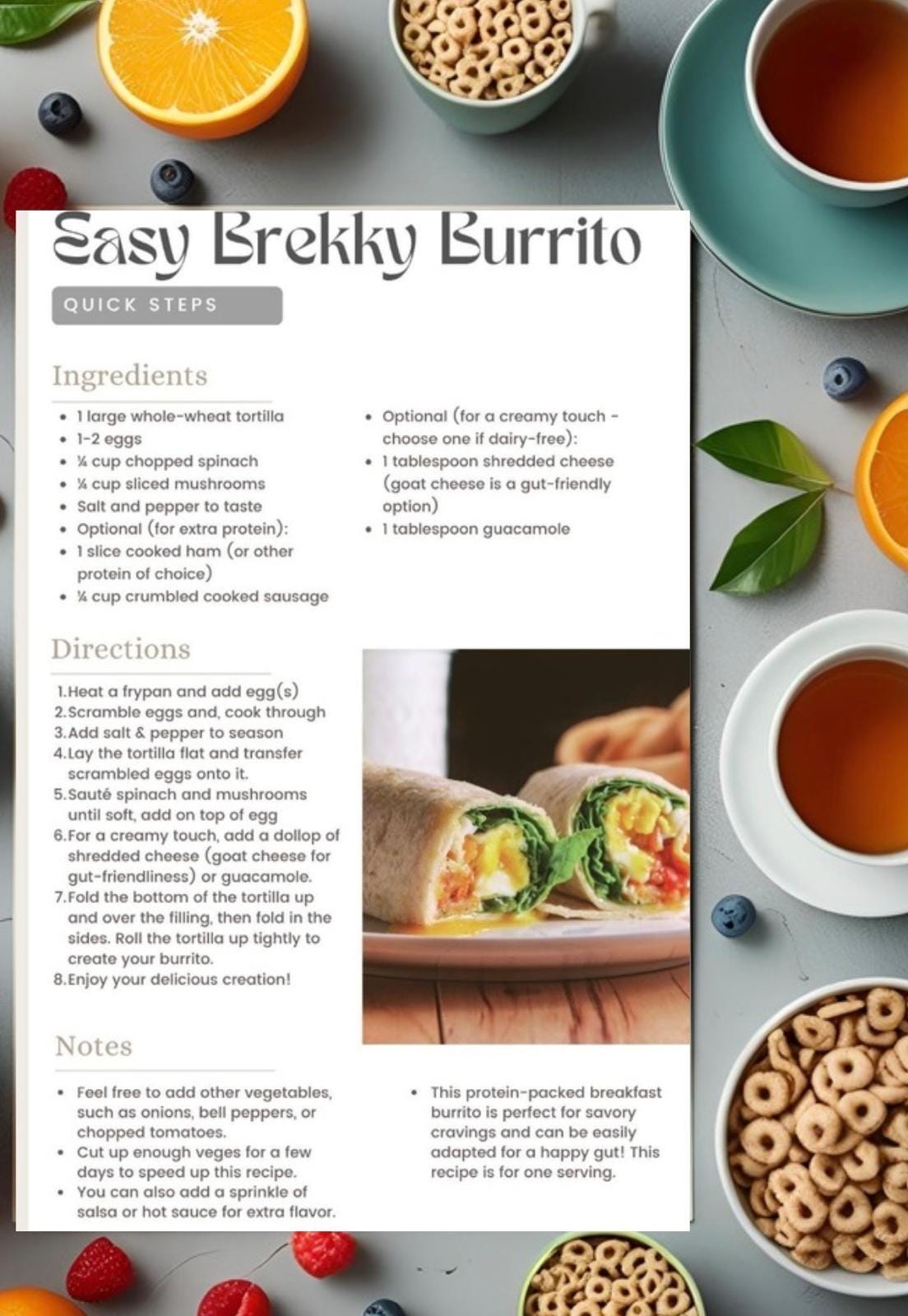 Delicious Healthy Breakfast Recipes | Easy Meal Prep Ideas for Kids & Adults - Nutritious Start to Your Day - Digital Download