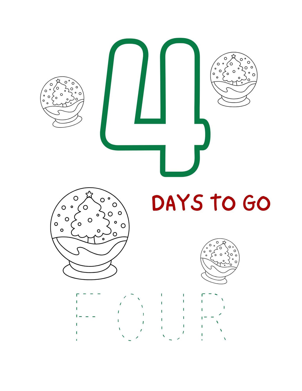 Christmas Countdown Activity Book | Printable Advent Calendar eBook for Kids & Families | Holiday Crafts, Games - Fun Activities - Instant