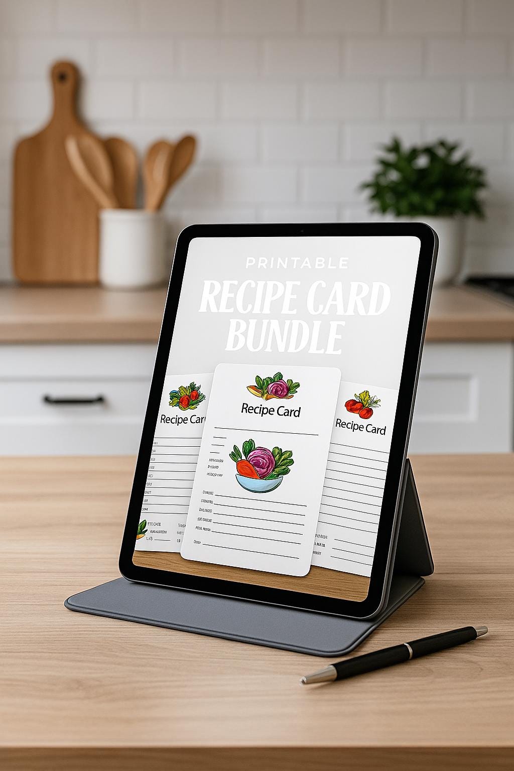 Customizable Recipe Card- Personalized Kitchen Keepsake - Perfect Gift for Food Lovers - Family Recipe Collection - Printable Card