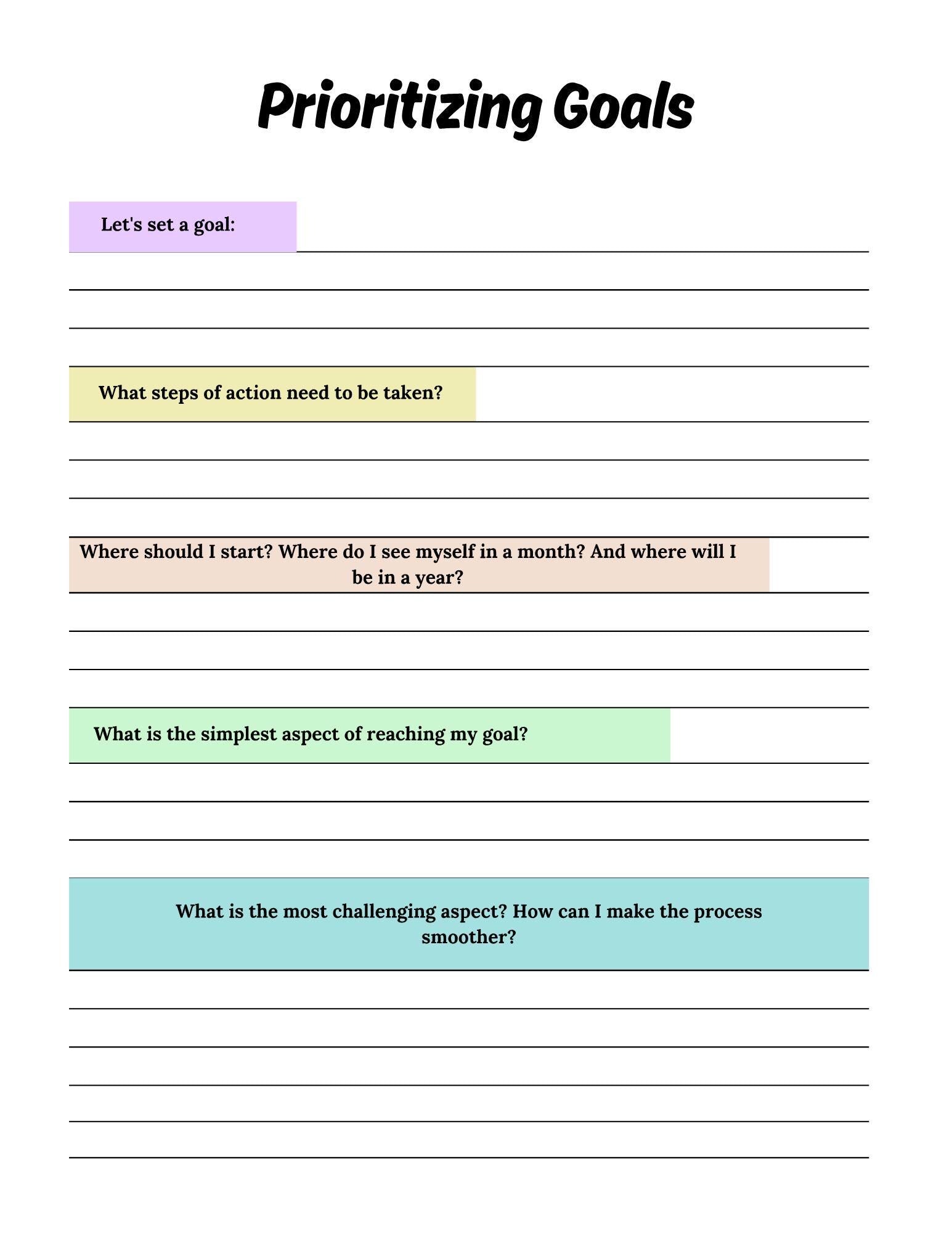 ADHD All-in-One Planner | Daily, Weekly, Monthly Planning, Goal Setting, Habit Tracking | Boost Productivity | Printable Download