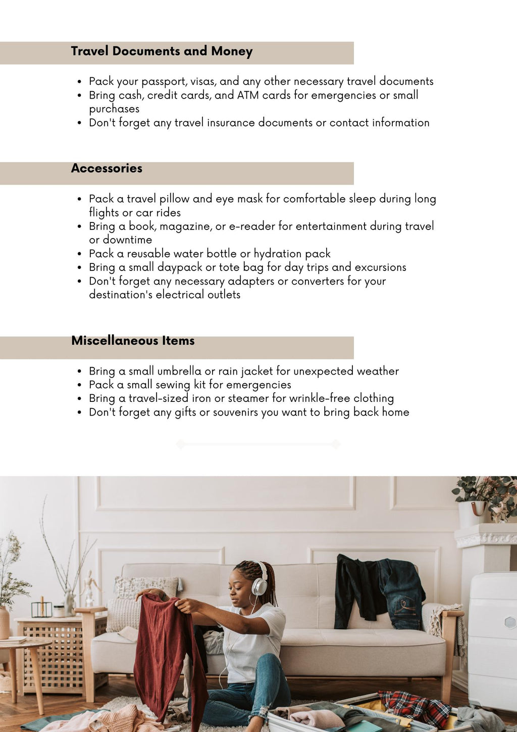 Printable Ultimate Travel Checklist | Stress-Free Packing List for Adventures | Travel Planner PDF | Organizer