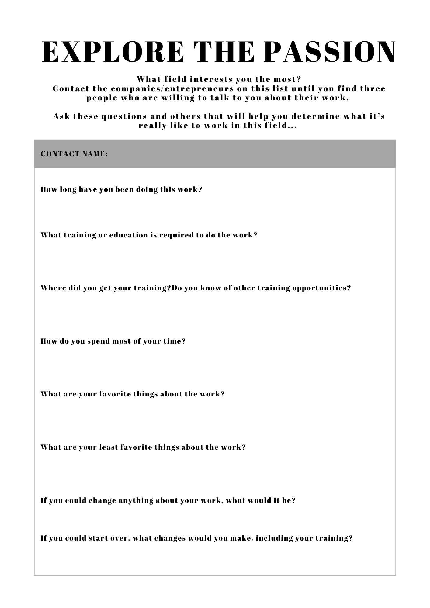 Passion & Purpose Guided Journal - Find Your True Passions and Align with Your Purpose for a Fulfilling Life - Printable PDF Planner