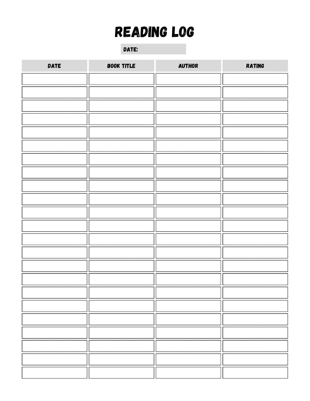 Digital Reading Journal and Book Tracker | Printable PDF for Avid Readers | Perfect Planner for Tracking Progress and Reviewing Favorite