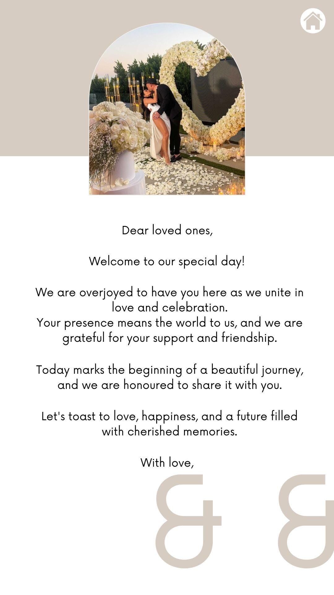 Elegant Wedding Itinerary Template | Comprehensive Guide for Your Special Day