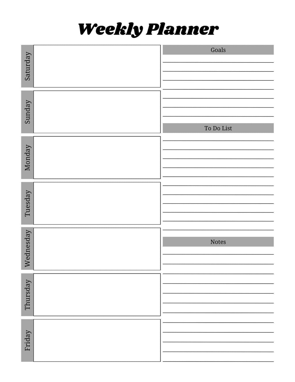 Comprehensive Life Planner Printable for Wellness & Time Management | Daily Weekly Monthly Organizer Goal Setting Tracker PDF
