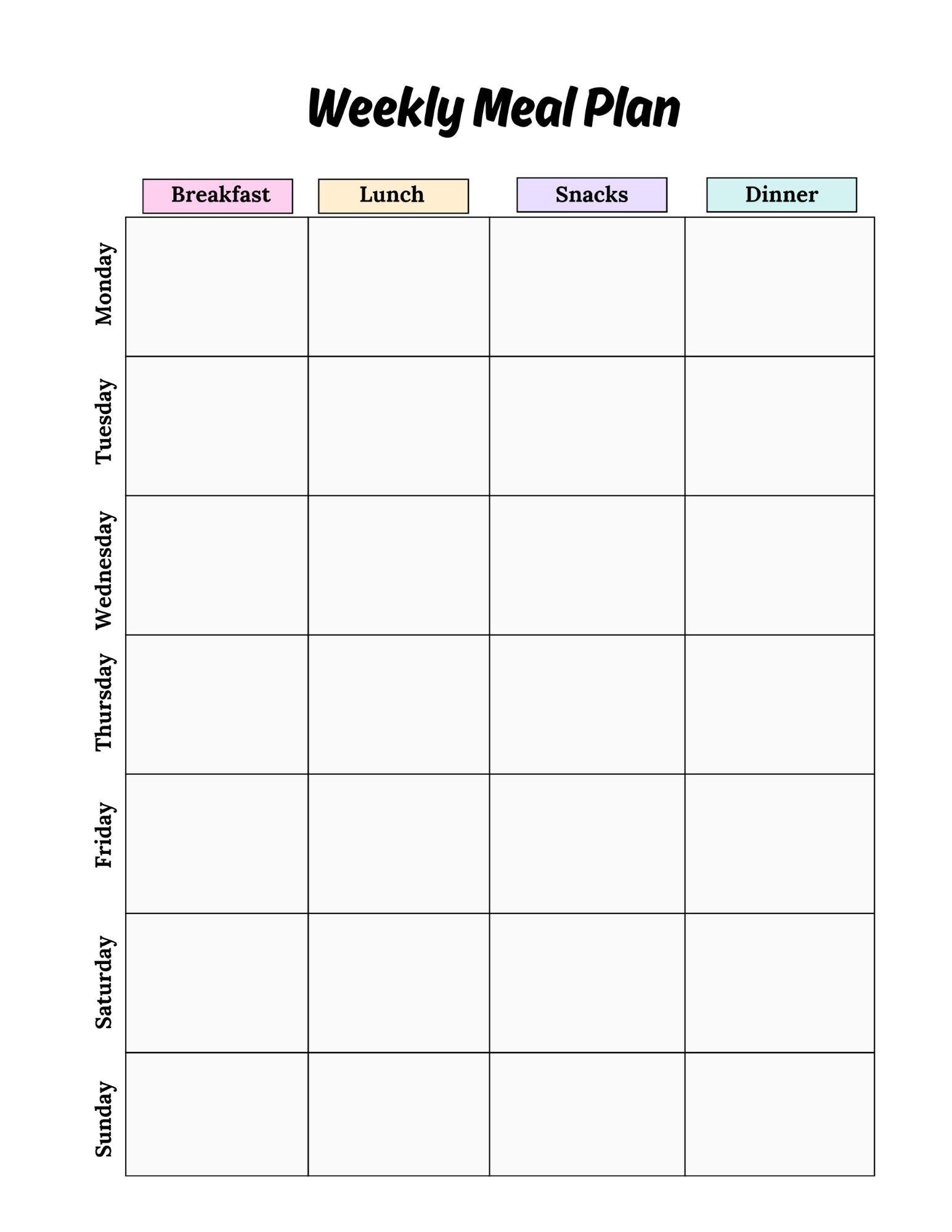 Ultimate Household Planner | Budget, Meal Plan & Organize Your Home - Printable Download