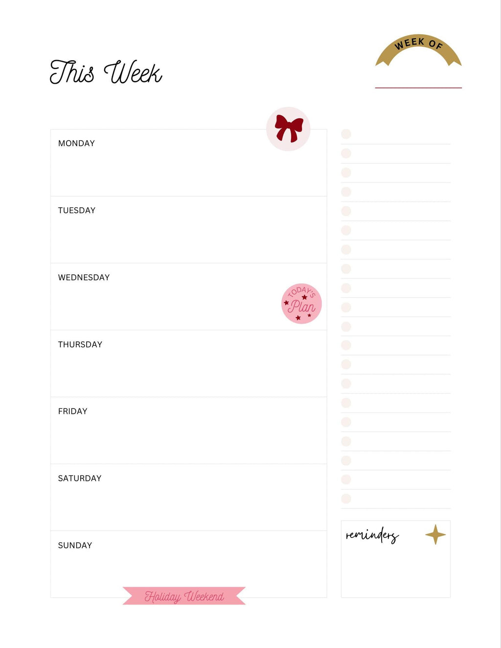 Christmas Organizer Planner | Festive Budget Tracker | Gift List | Printable PDF | Instant Download | Holiday Countdown | User-Friendly