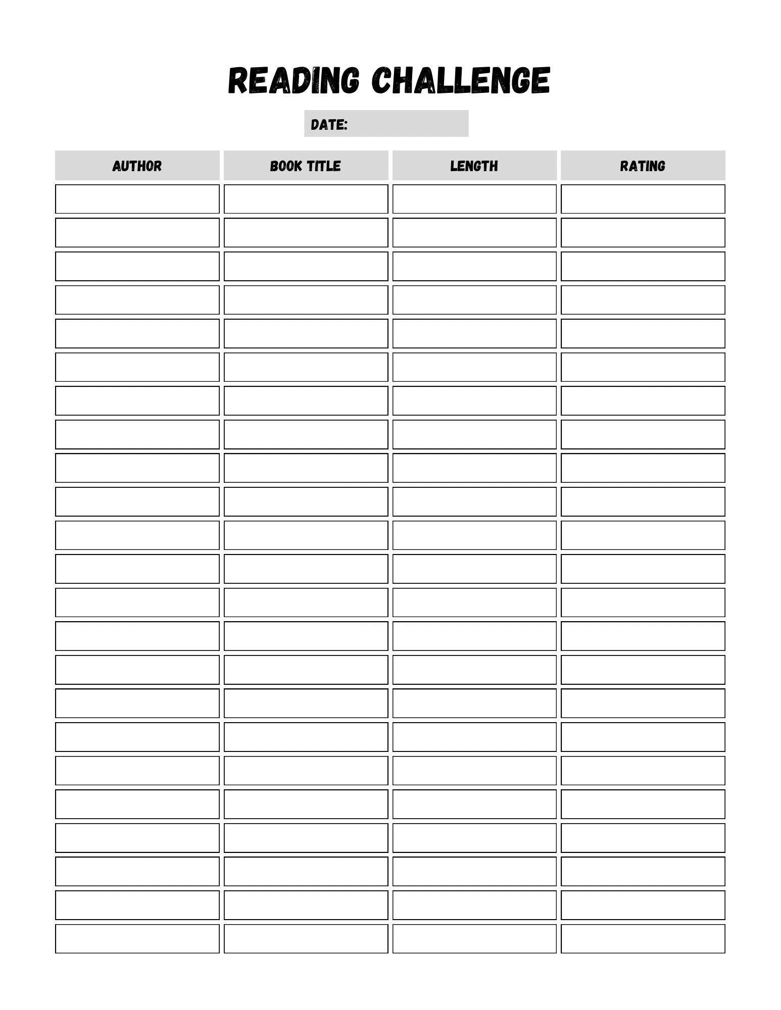 Digital Reading Journal and Book Tracker | Printable PDF for Avid Readers | Perfect Planner for Tracking Progress and Reviewing Favorite