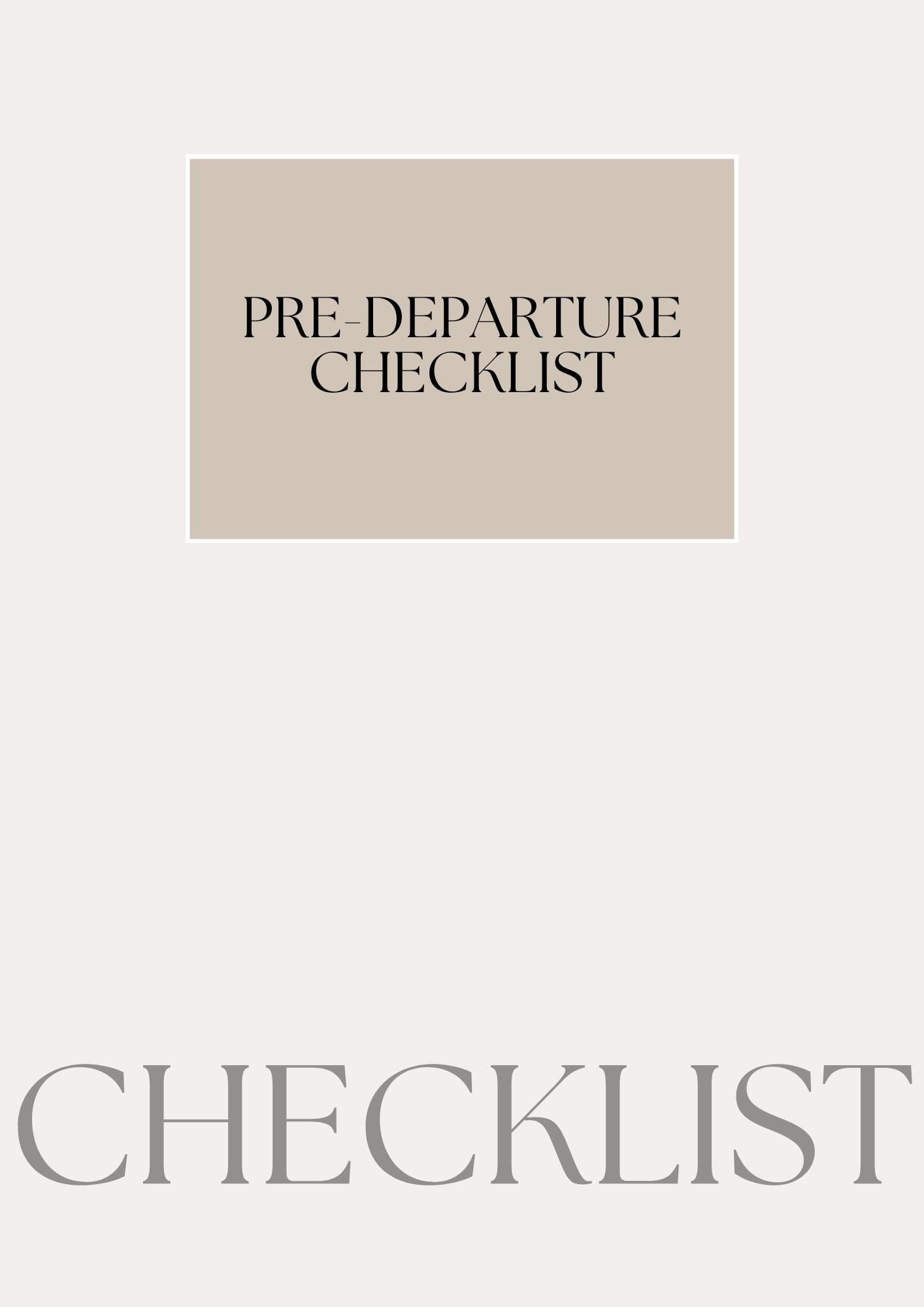 Printable Ultimate Travel Checklist | Stress-Free Packing List for Adventures | Travel Planner PDF | Organizer