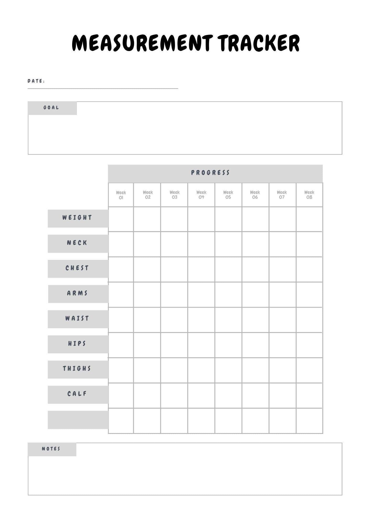 Fitness Goal Crusher Printable Planner - Motivate, Track Progress, Stay Organized - Instant Download