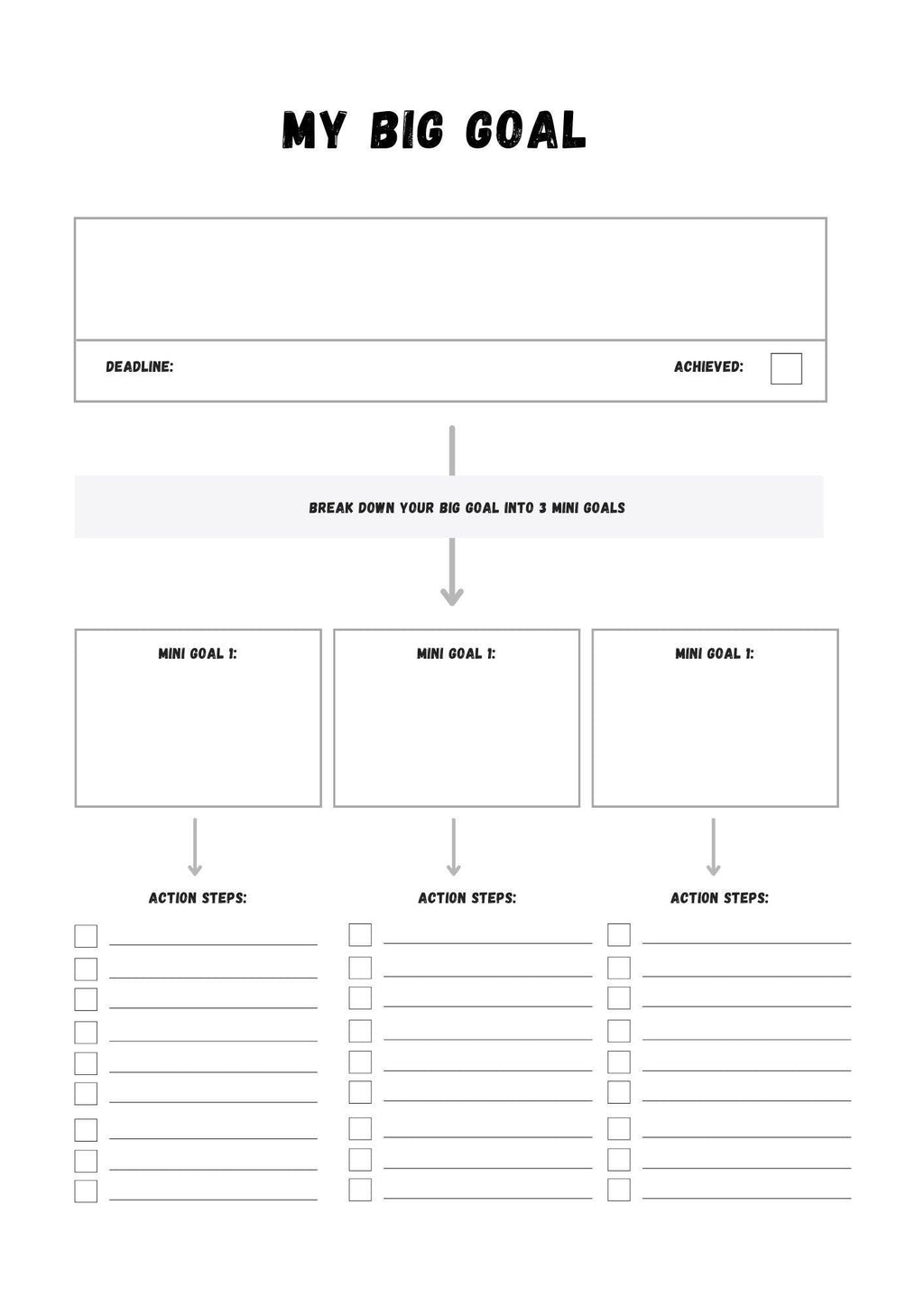 Stay on Track and Reach Your Fitness Goals - Printable Planner to Keep You Organized