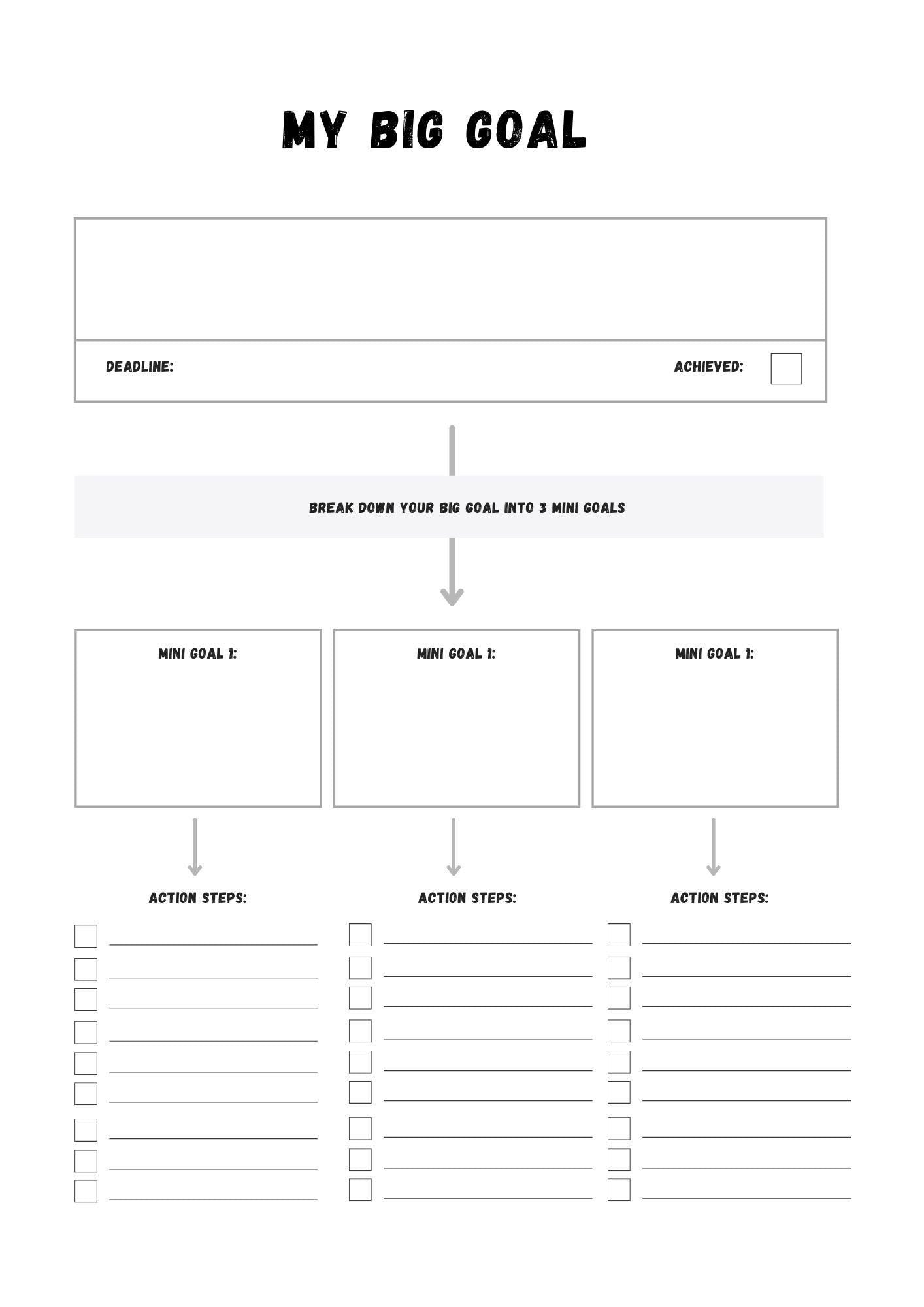 Stay on Track and Reach Your Fitness Goals - Printable Planner to Keep You Organized