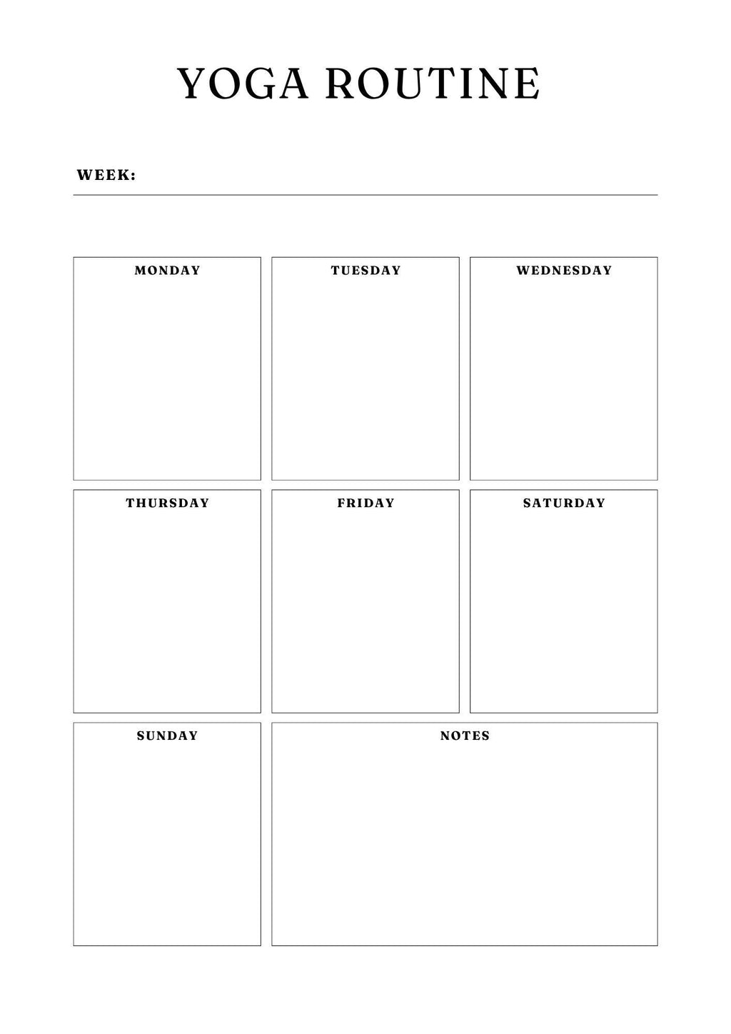 Yoga Session Log Printable Tracker to Enhance Practice & Track Progress | Mindful Reflection, Goal Setting, Poses - More