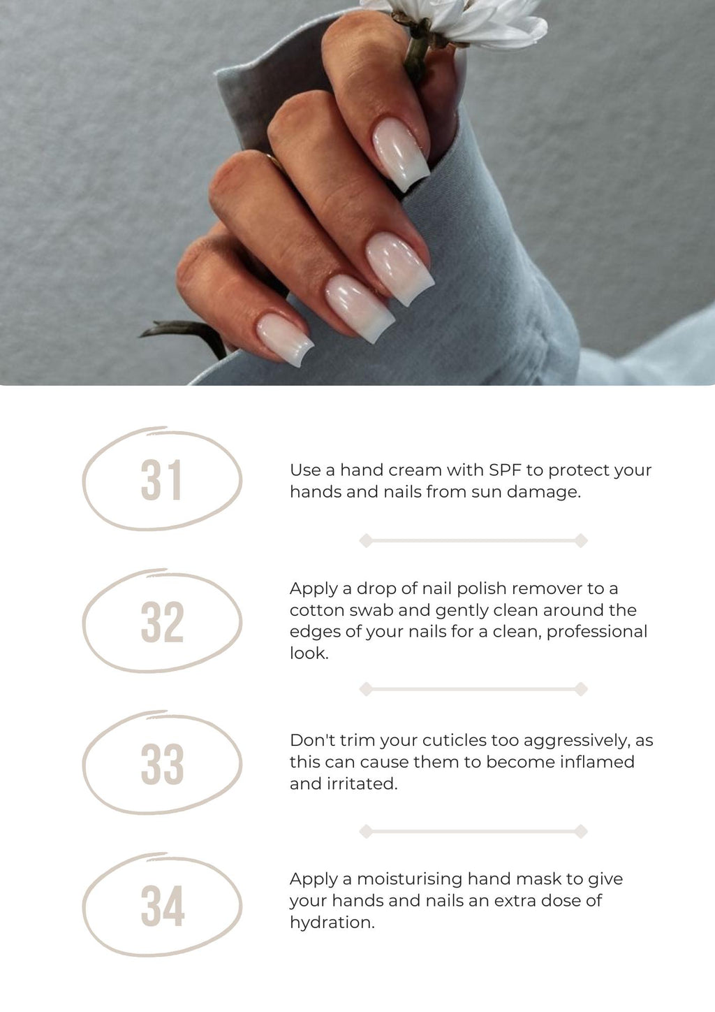 Ultimate Nail Care Guide: 50 Tips for Healthy Nails | Printable Nail Health Tips | Fungal Infection Prevention | Nail Enthusiasts Gift