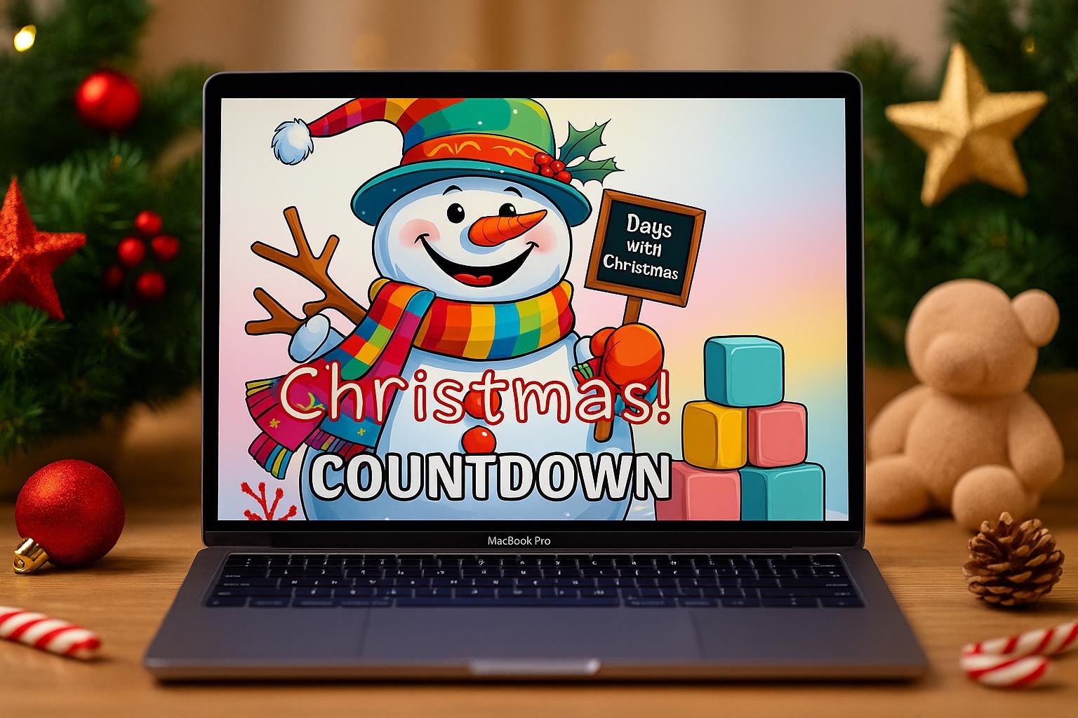 Christmas Countdown Activity Book | Printable Advent Calendar eBook for Kids & Families | Holiday Crafts, Games - Fun Activities - Instant